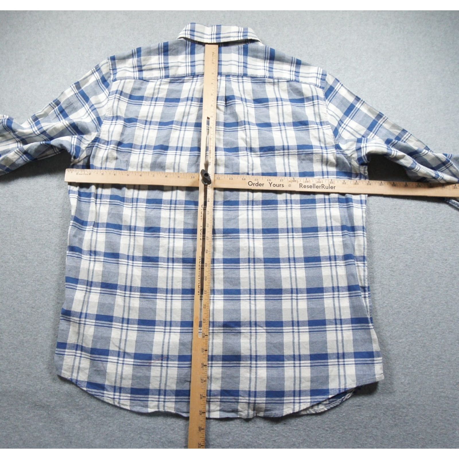 Vineyard Vines Vineyard Vines Shirts Mens Large Blue Button-Down Slim Longshore Stretch Plaid Shirts Size US L / EU 52-54 / 3 - 6 Thumbnail