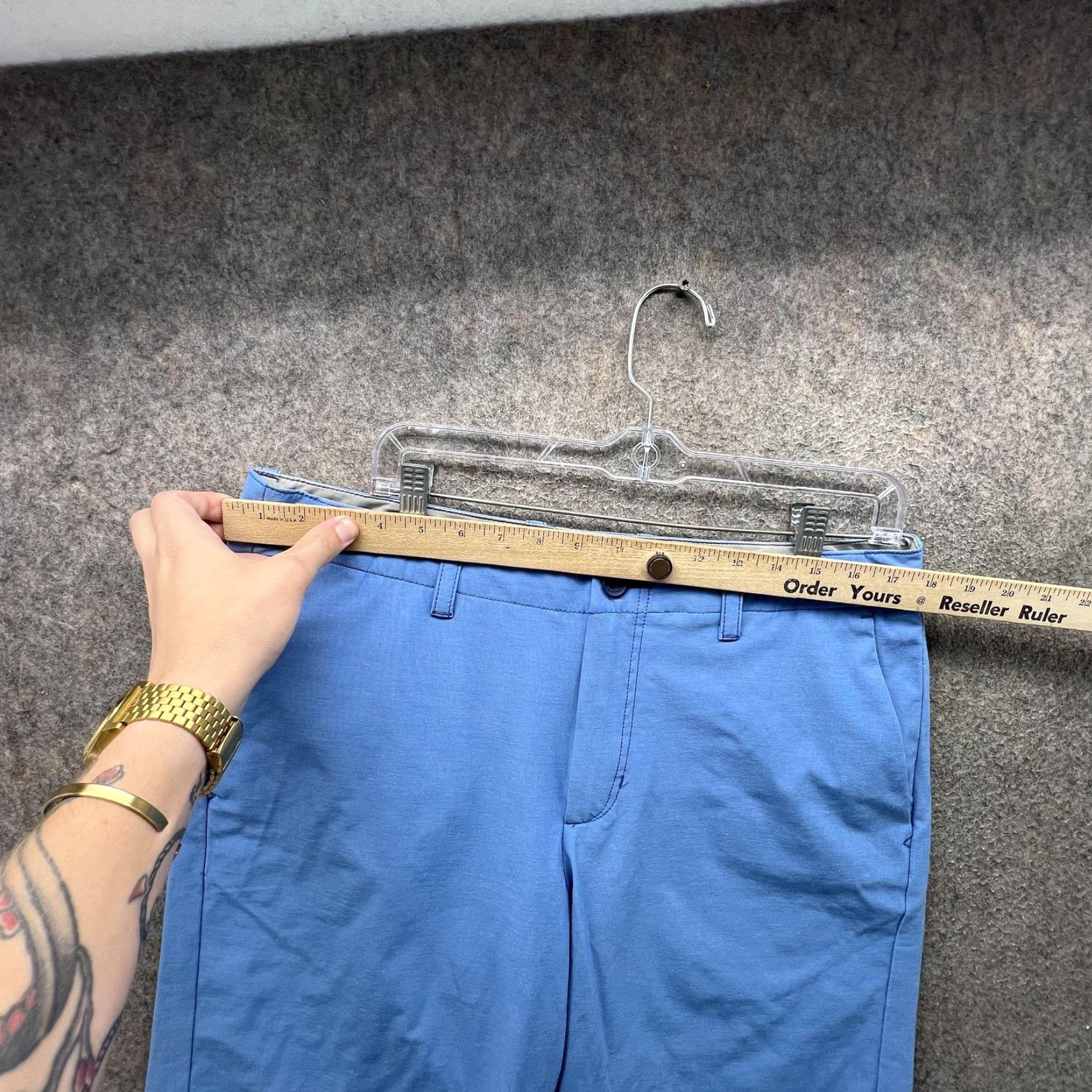 Tommy Bahama Tommy Bahama Shorts Mens 34 Blue Stretch Chino Flat Front Golf Casual 10 Inseam Mens Regular Inseam 10 Size US 34 / EU 50 - 6 Thumbnail