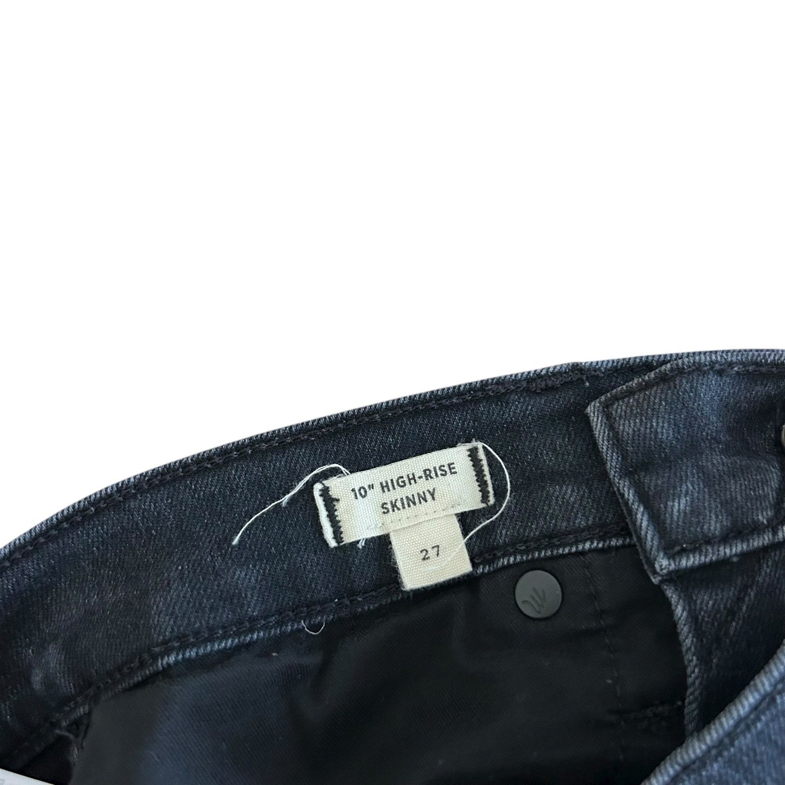 Madewell Madewell Black 10” High Rise Skinny Jeans Sz 27 Size 27" / US 4 / IT 40 - 3 Thumbnail