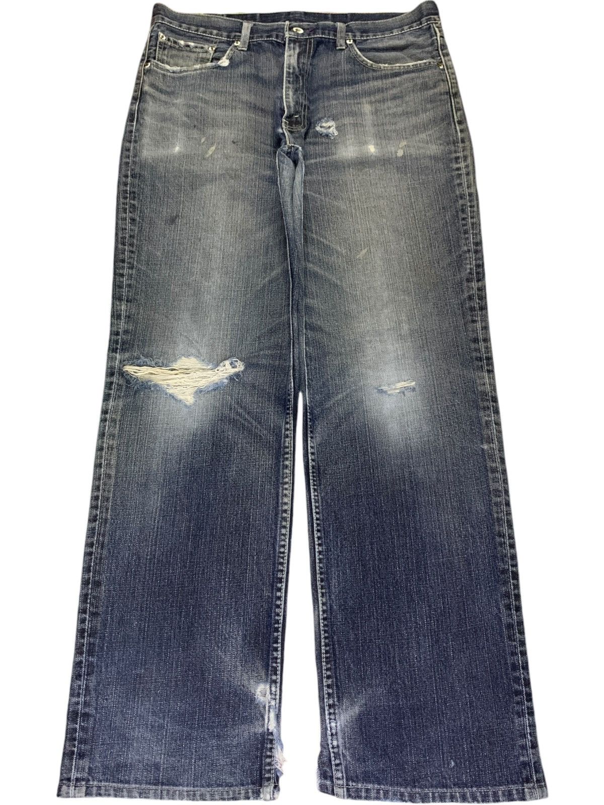Levi's Vintage 90s Levis 502 Faded Wash Distressed Baggy Jeans Size US 34 / EU 50 - 1 Thumbnail