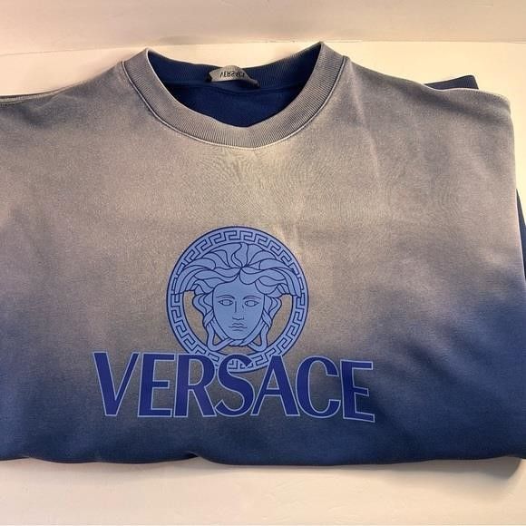 Versace 💯 - New Authentic Versace Medusa Ombré Cotton Graphic Swea Size US S / EU 44-46 / 1 - 7 Thumbnail