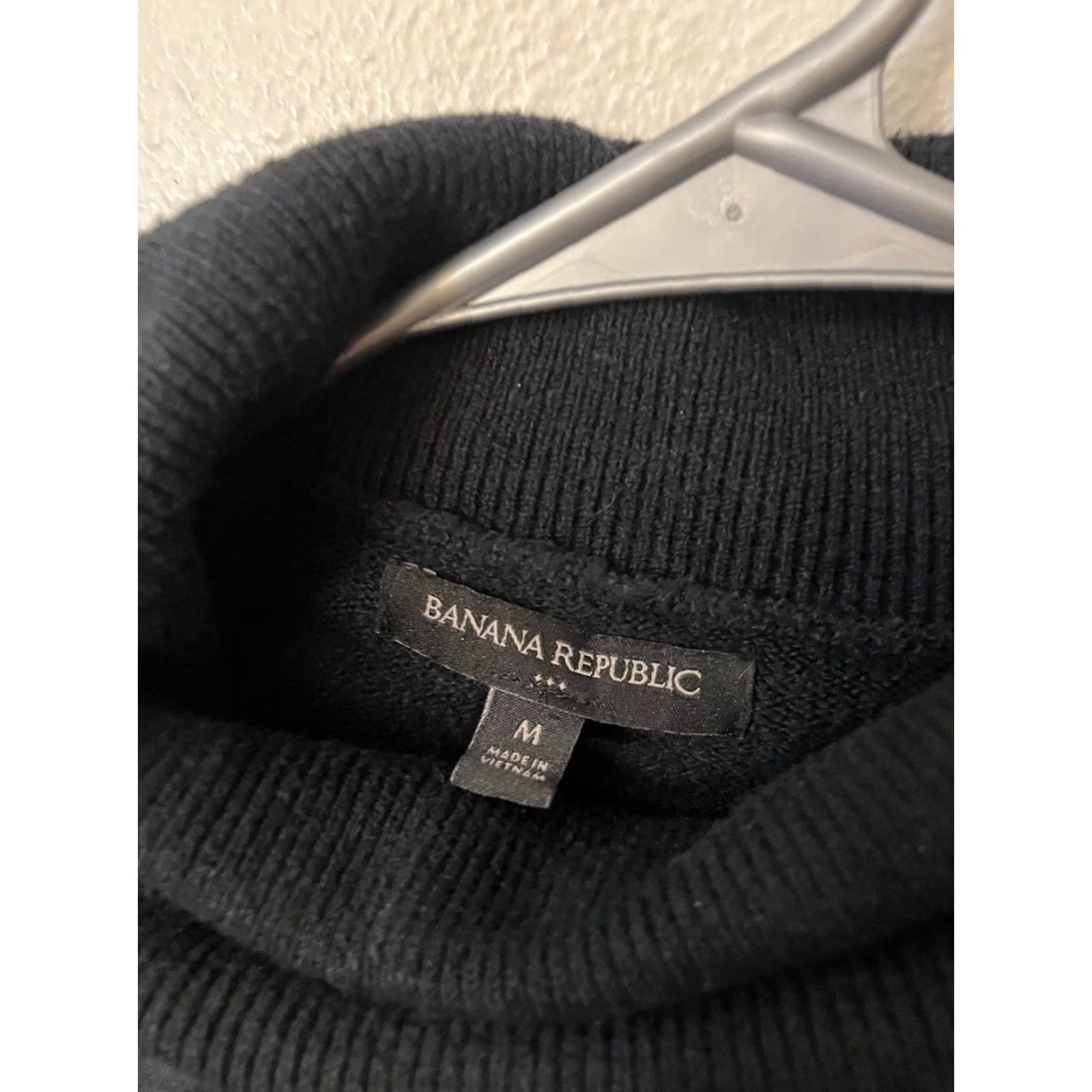 Banana Republic Banana Republic Long Sleeve Pullover Turtleneck Black Size M Womens Shirt Pullover Cotton Knitted Solid 90s/Vintage? Size M / US 6-8 / IT 42-44 - 2 Thumbnail