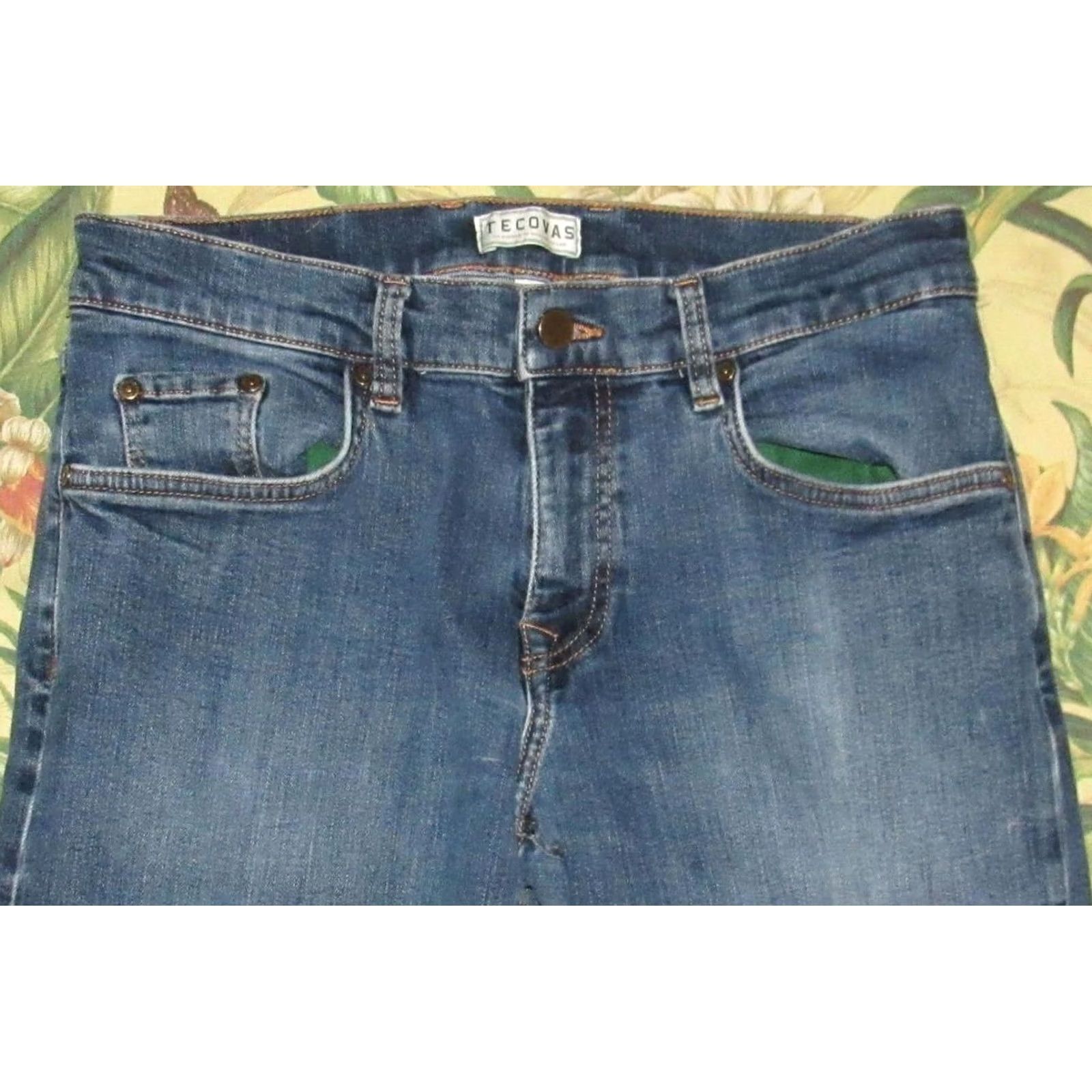 Tecovas TECOVAS Dark Blue Jeans 32 x 30 Denim Slim Fit Denim Jeans Men 32 Inseam 30 Straight Blue 90s (if applicable) Mens Size US 32 / EU 48 - 2 Thumbnail