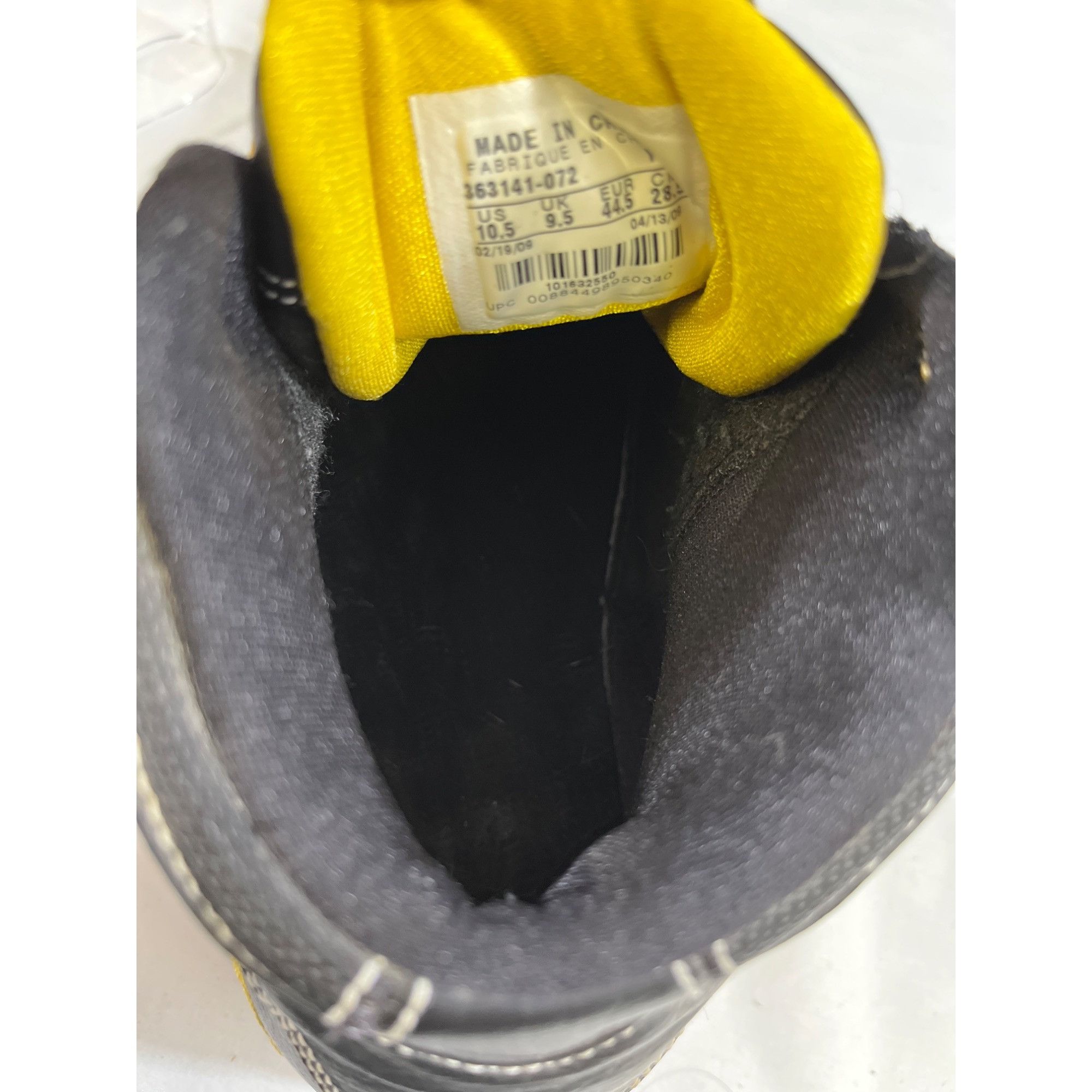 Nike Nike Air Jordan Pro Classic Mens Black & Yellow Sneakers Siz Size US 10.5 / EU 43-44 - 6 Thumbnail