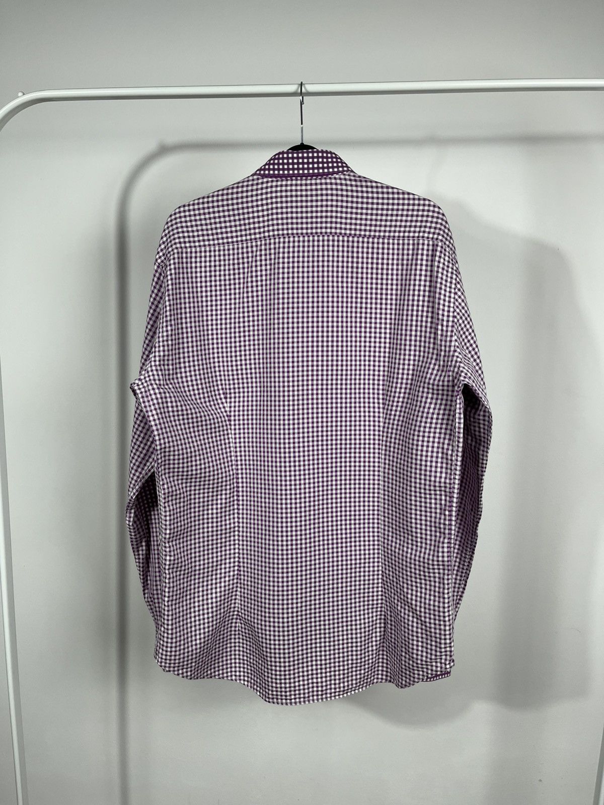 Etro Etro Milano Shirt Men’s Size 40 – Purple Gingham Slim Fit Size US L / EU 52-54 / 3 - 8 Thumbnail