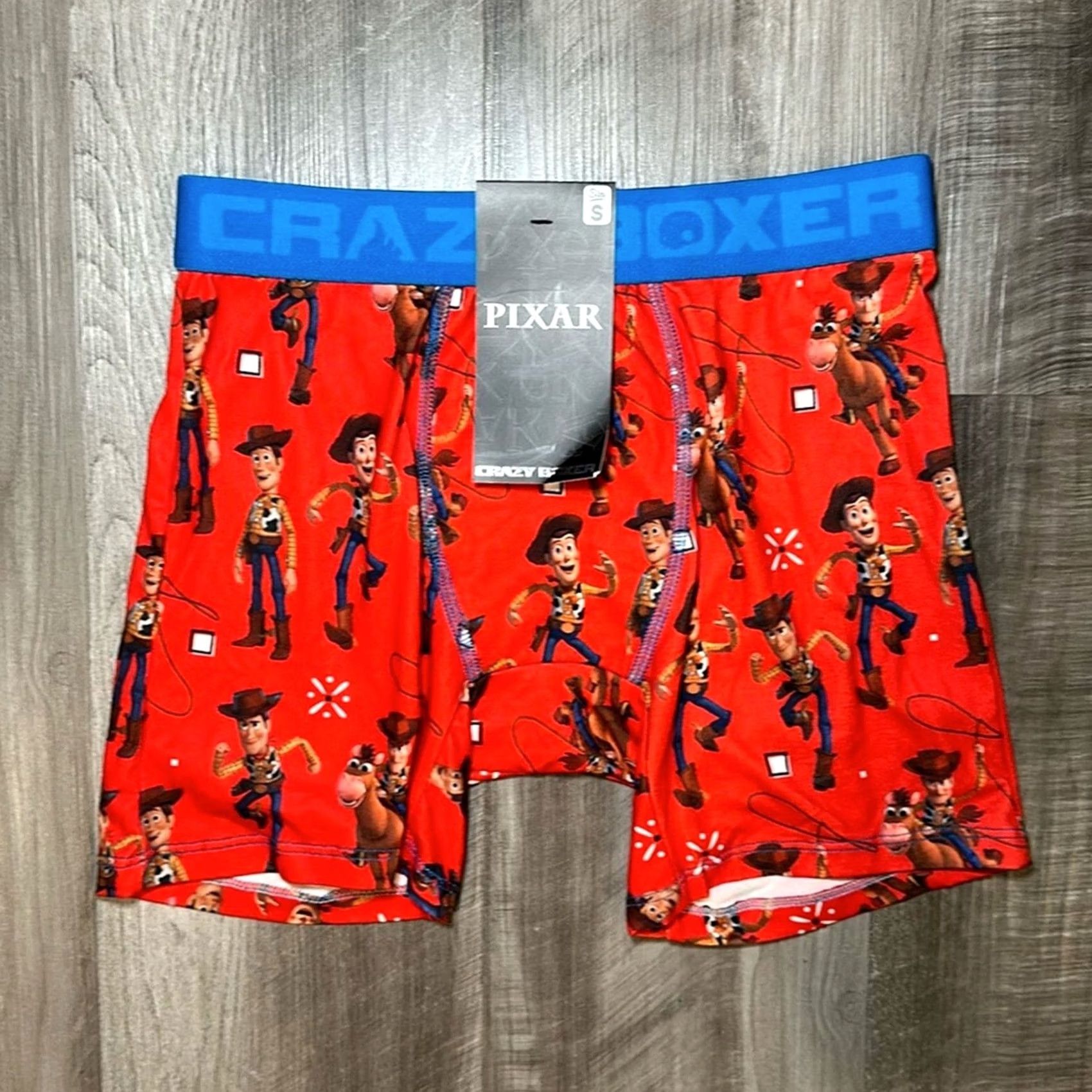 Vintage Crazy Boxer Toy Story Woody Boxer Brief - Small Red NWOT Men Underwear S Regular Boxer Brief Toy Story Theme Mens Suitability Size 36R - 2 Thumbnail