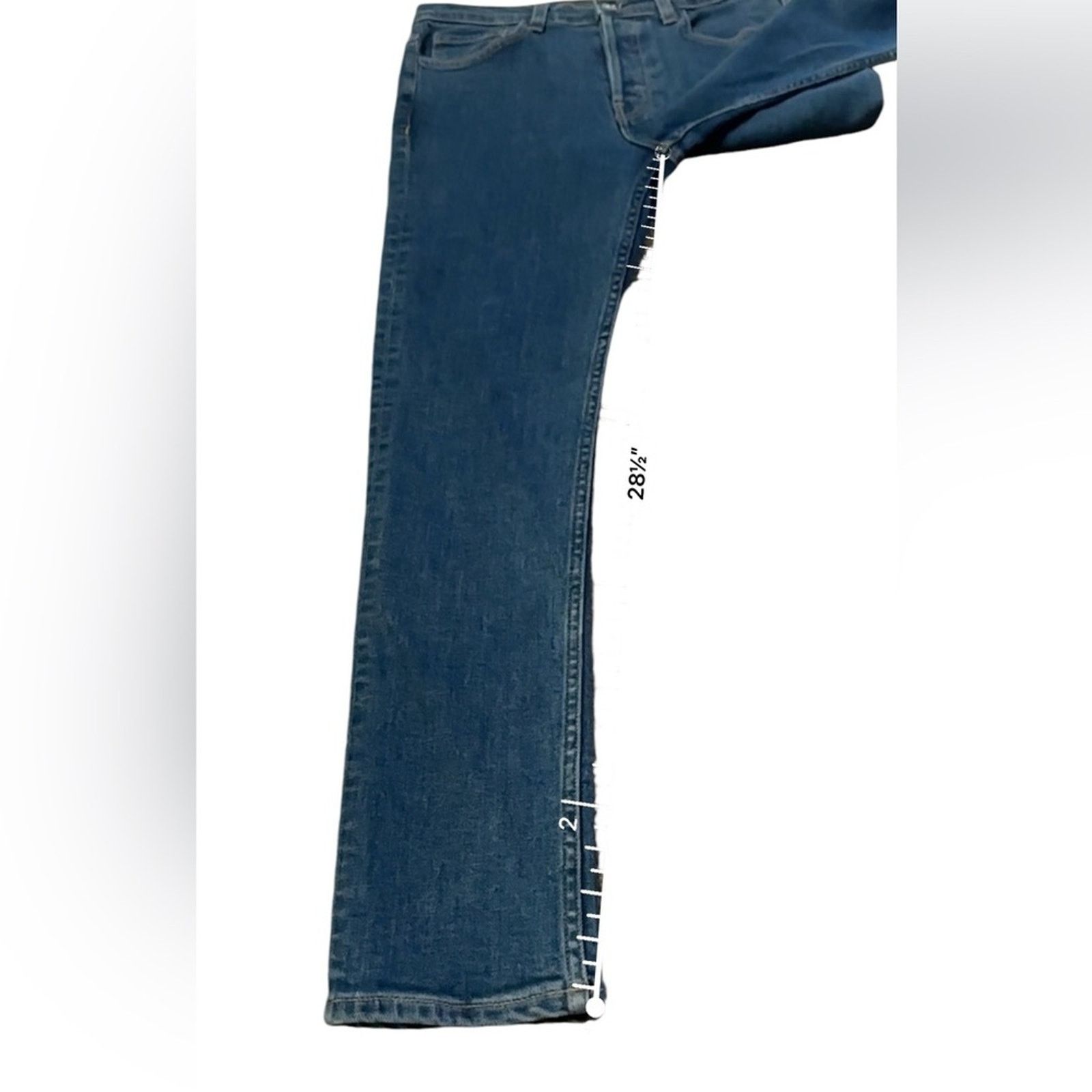 RE/DONE Re/done High Rise Medium Wash Skinny Leg Jeans Sz 30 Size 30" / US 8 / IT 44 - 12 Thumbnail