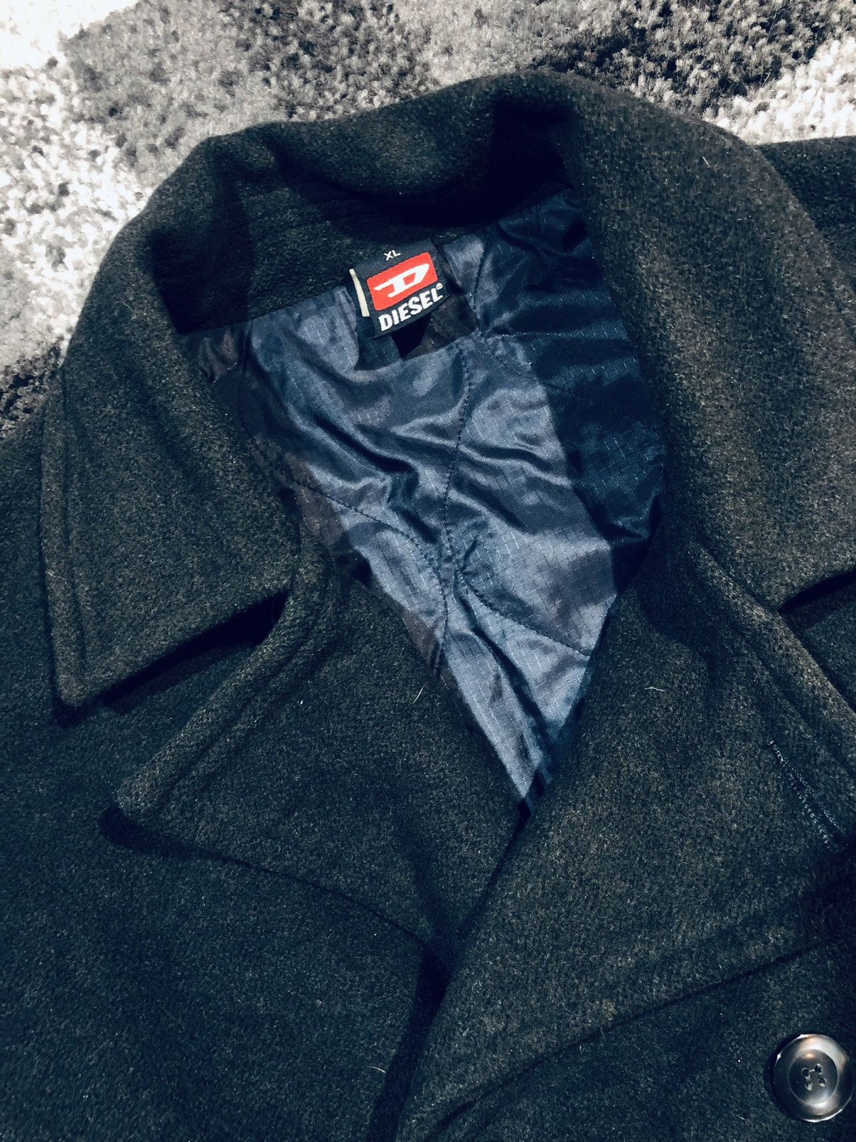 Diesel Diesel Coat men size xl black collared Size US XL / EU 56 / 4 - 6 Thumbnail