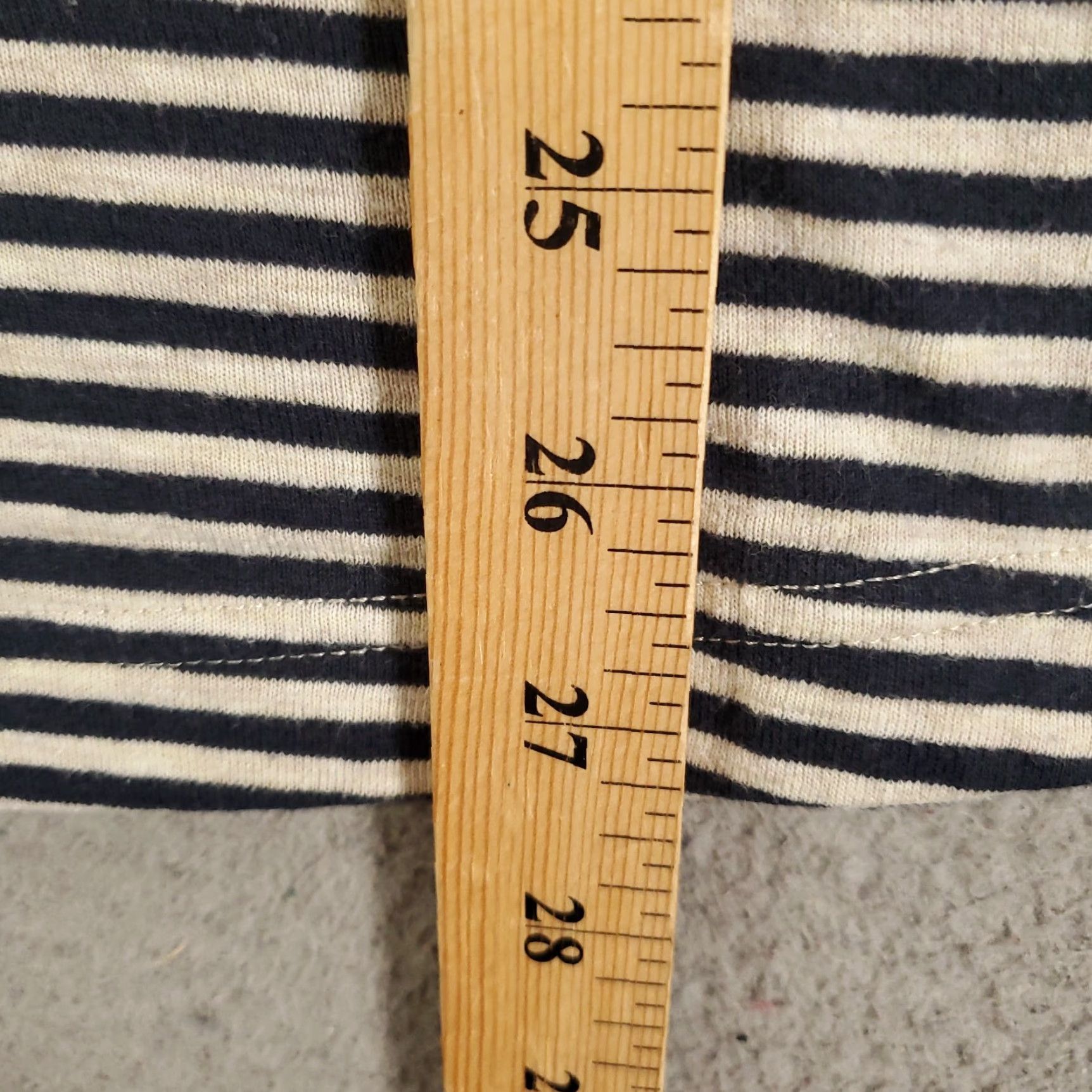 Duluth Trading Company Duluth Trading Hoodie Womens Large Black White Striped Hooded Sweatshirt Size L / US 10 / IT 46 - 3 Thumbnail