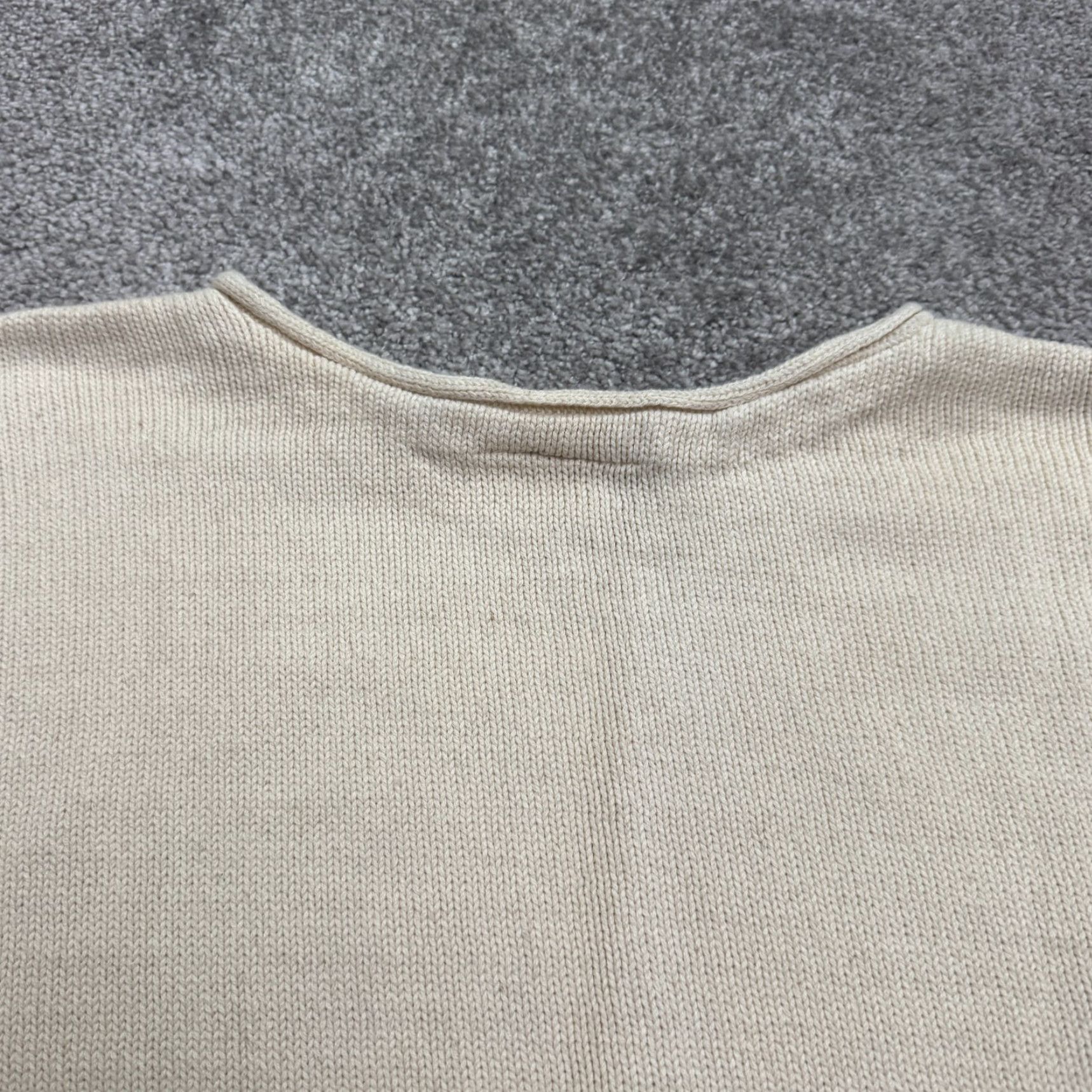 Greats VINTAGE Great Times Vest Sweater Mens XL Beige Knit 100% Cotton Sleeveless Crew Neck Classic 90s Size US XL / EU 56 / 4 - 4 Thumbnail