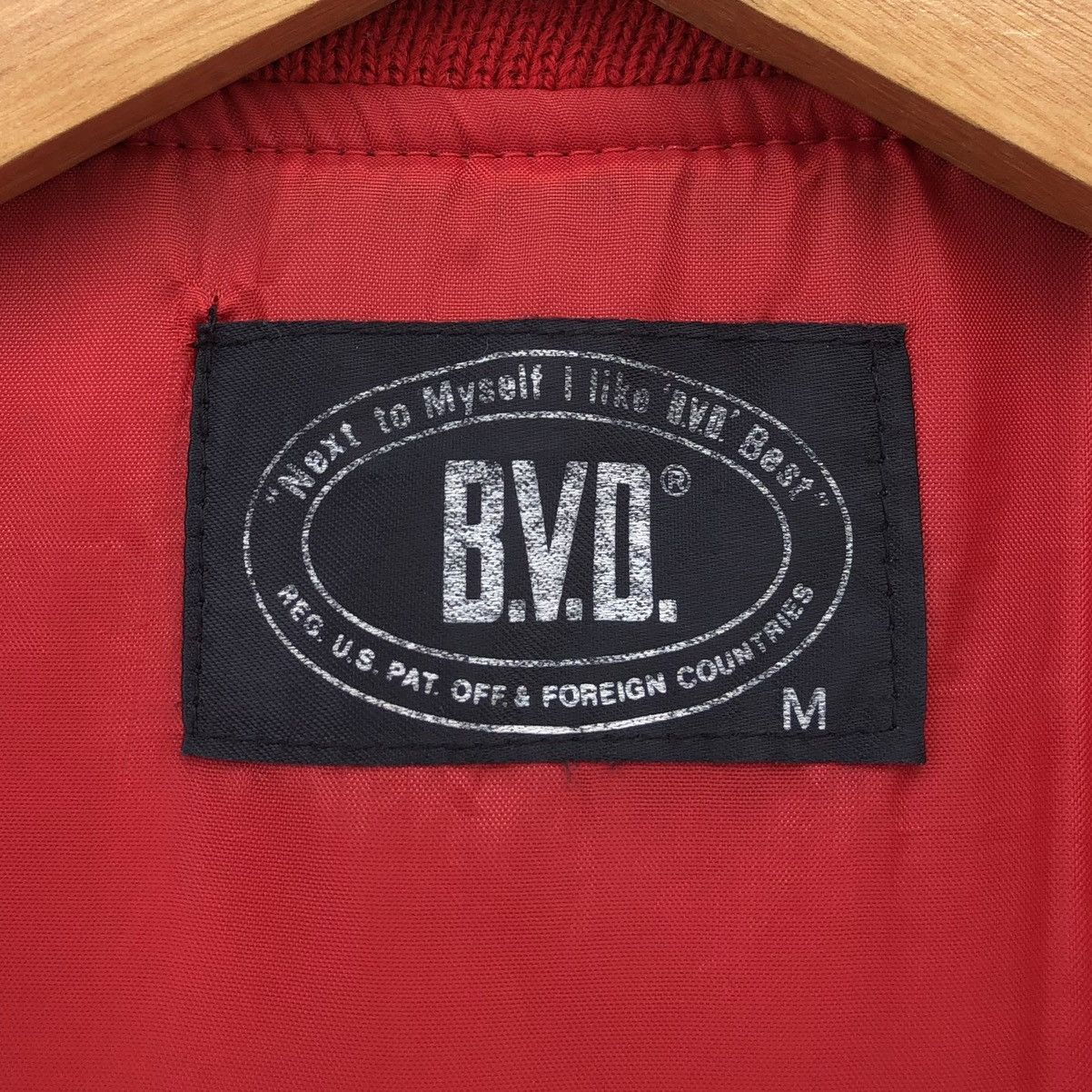 Vintage Vintage B.V.D Plain Wool Varsity Jacket Size US M / EU 48-50 / 2 - 14 Thumbnail