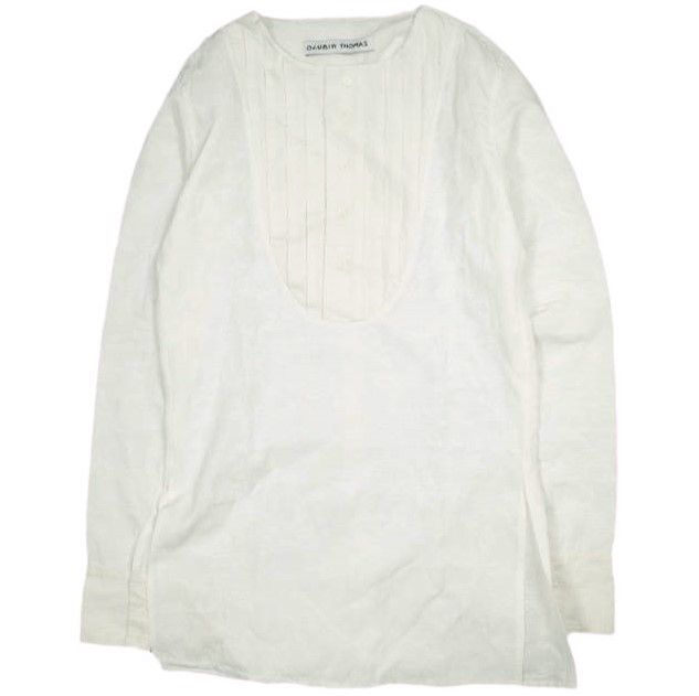 Other Other OLUBIYI THOMAS Pleated Bib Shirt Cotton Rayon Shirt Cotton Dress Shirt DUTY FREE for USA Size ONE SIZE - 1 Thumbnail