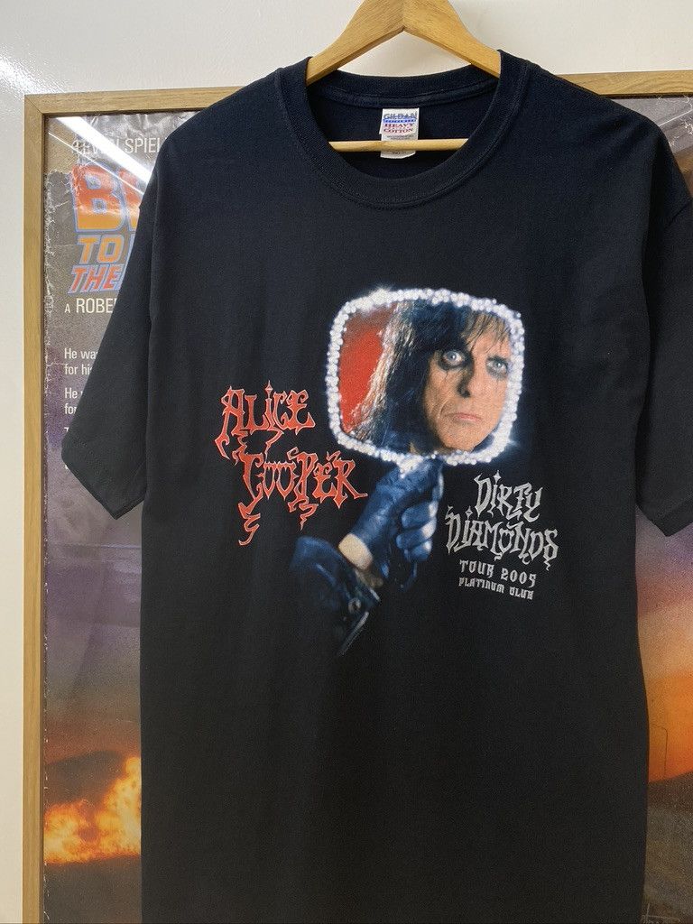 Gildan 2005 Vintage Alice Cooper Dirty Diamonds World Tour T Shirt Size US L / EU 52-54 / 3 - 3 Thumbnail