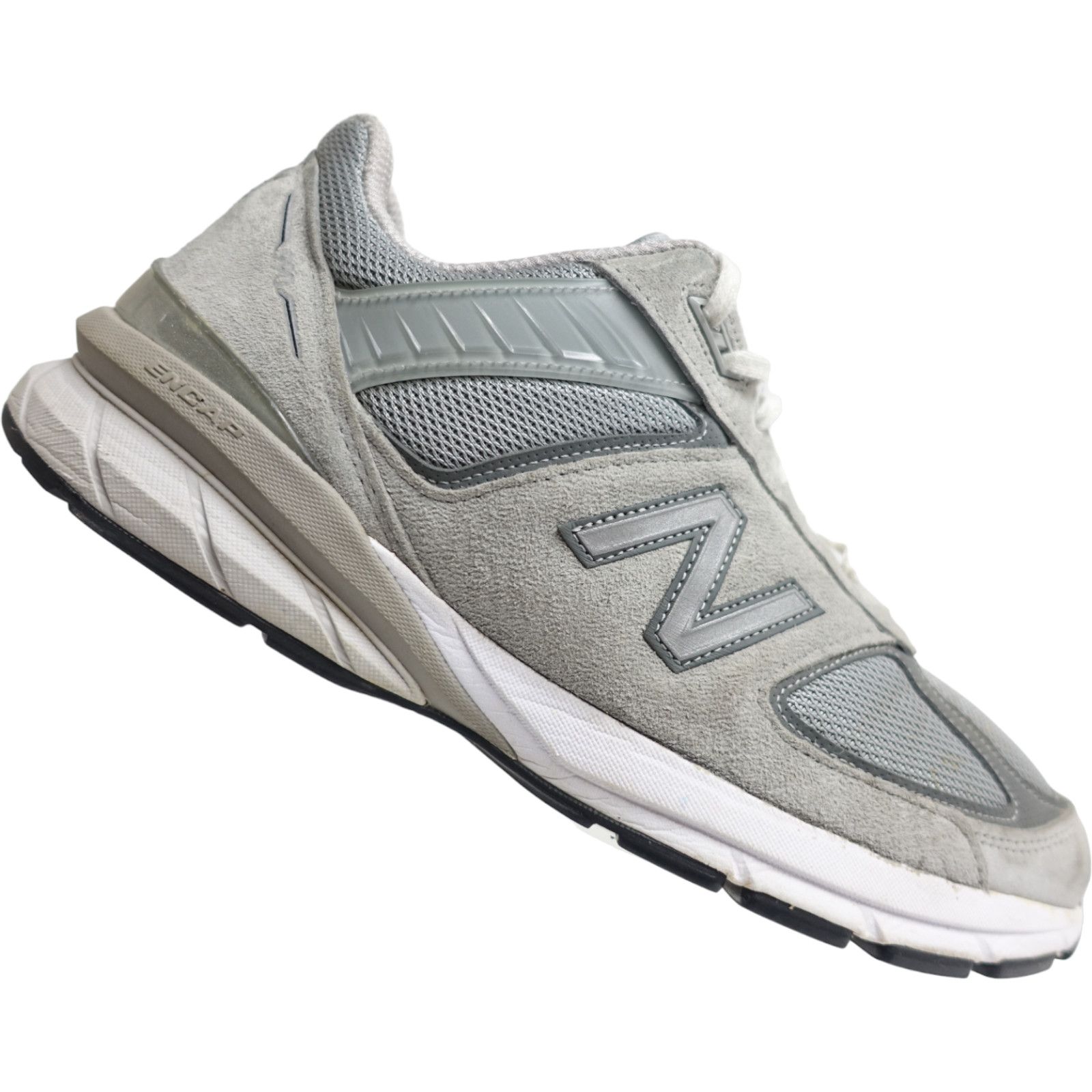 New Balance 990V5 Running Shoes Suede 11.5 2E Ee Wide Grey, Men's