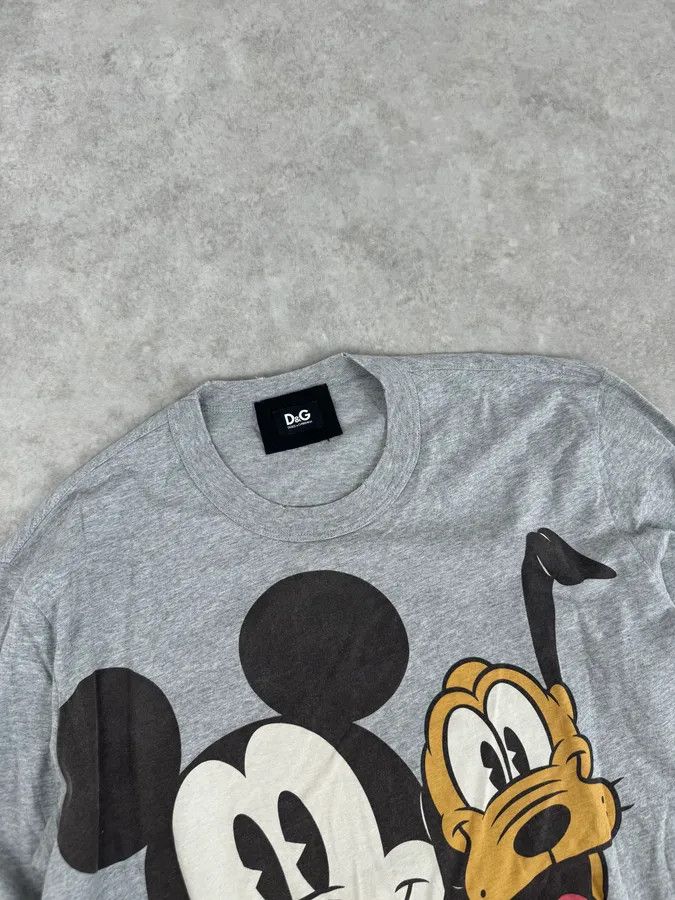 Dolce & Gabbana AW2010 Dolce & Gabbana Mickey & Pluto Grey Longsleeves Size US L / EU 52-54 / 3 - 5 Thumbnail