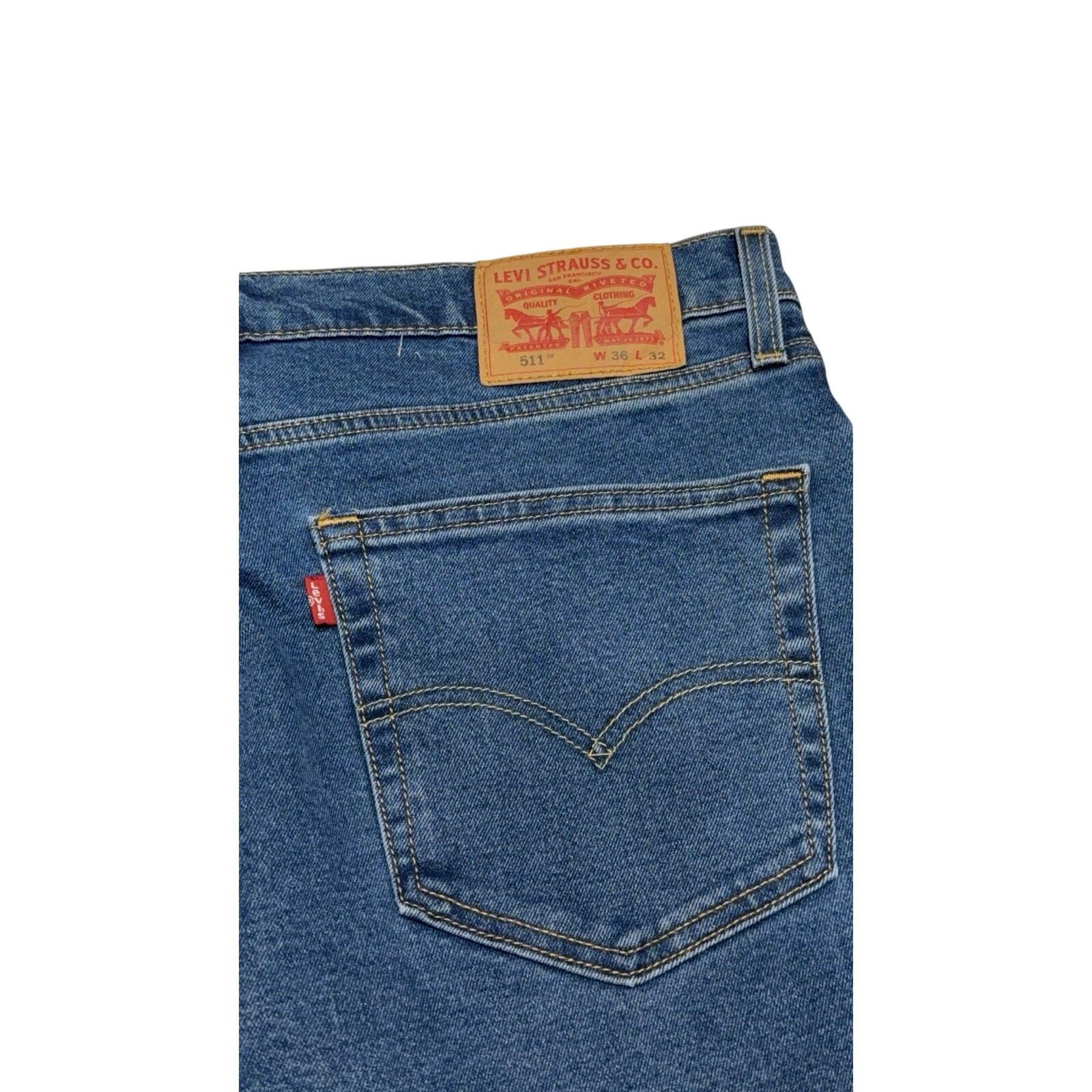 Levi's Levi's 511 Slim Fit Jeans Flex Stretch 36x32 Size US 36 / EU 52 - 4 Thumbnail