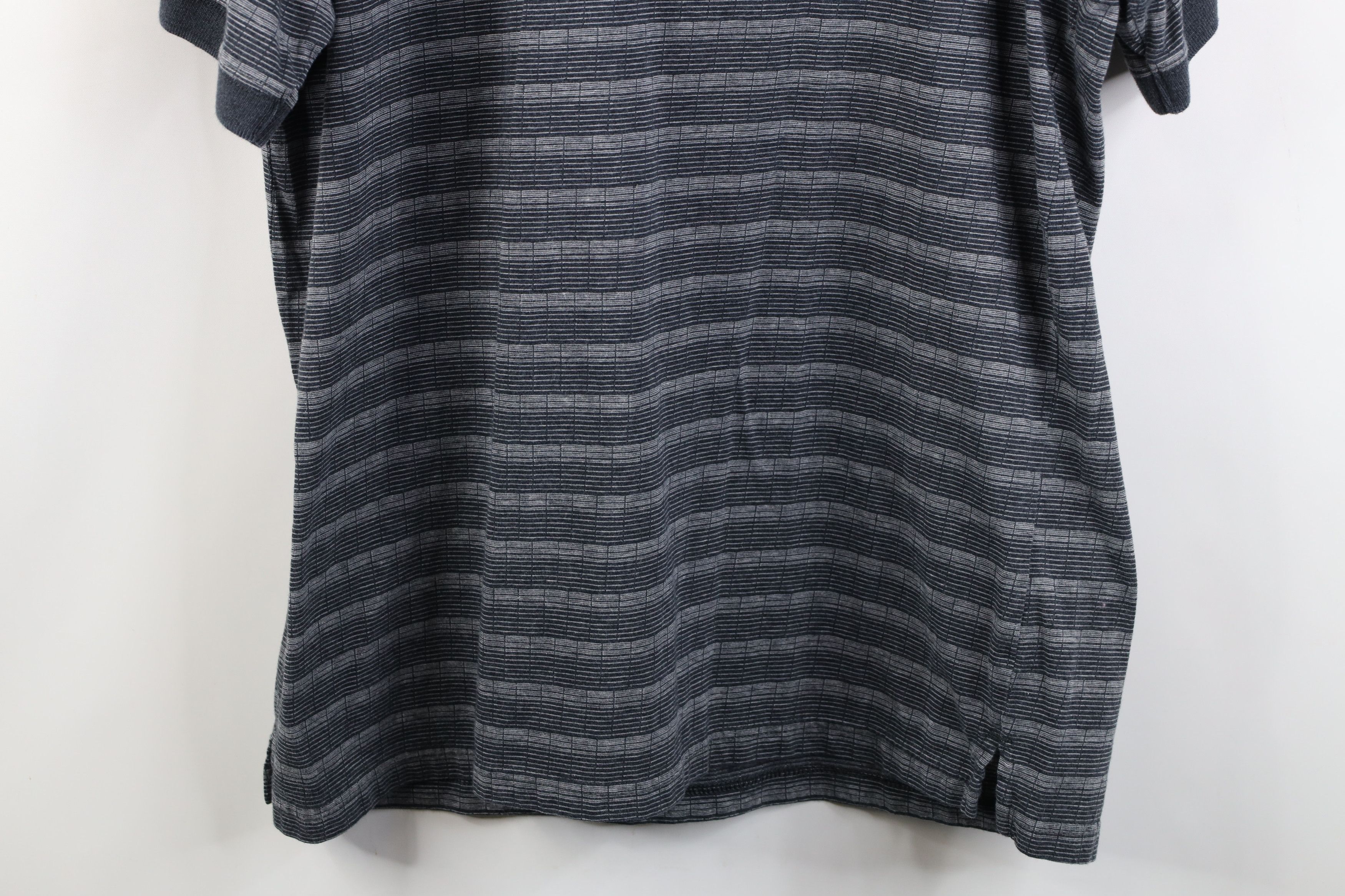 Vintage Vintage 90s Streetwear Knit Collared Golf Polo Shirt Gray Size US XL / EU 56 / 4 - 10 Thumbnail
