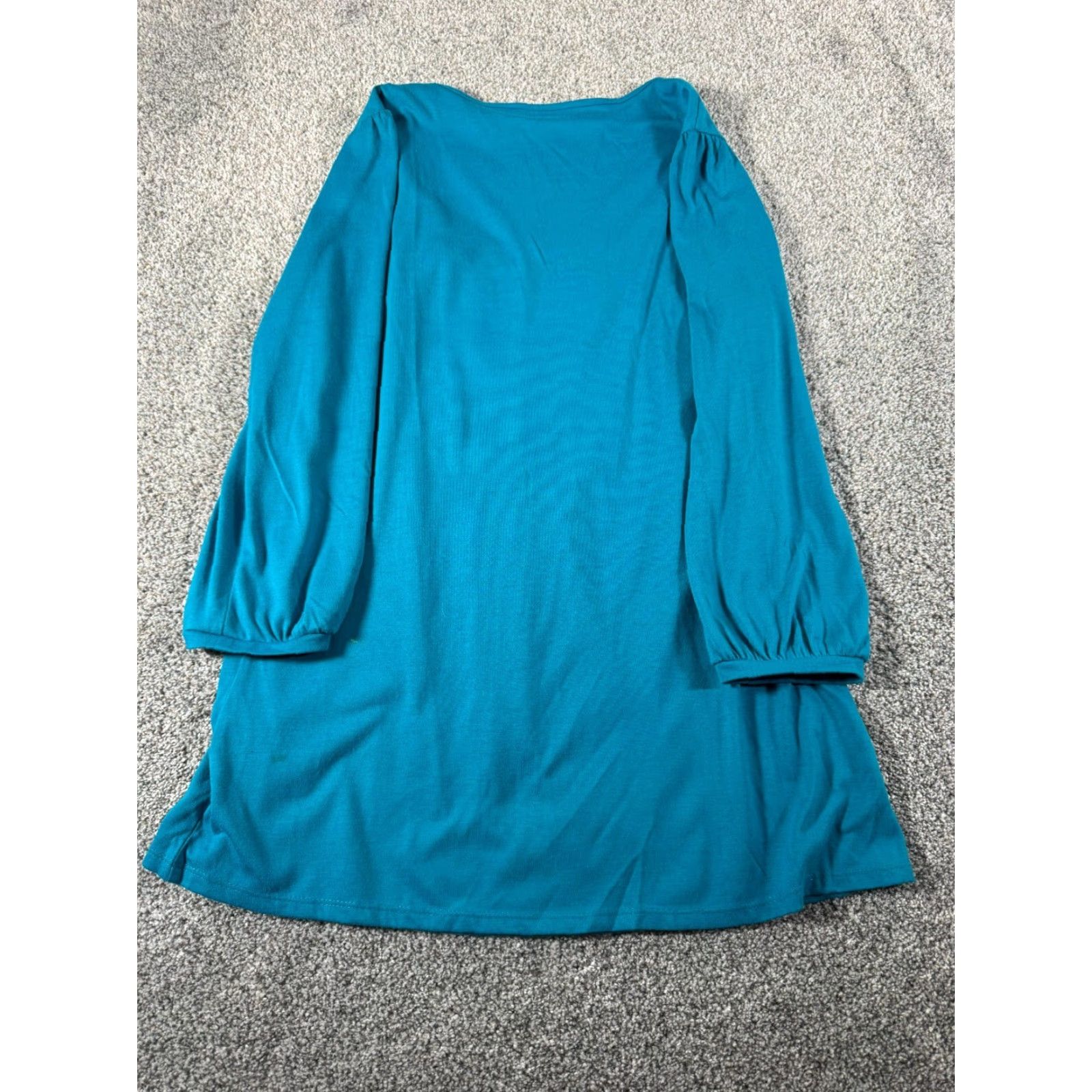 Croft & Barrow VINTAGE Croft & Barrow Top Small Appliqué Rosettes Whimsigoth Prairie Teal Flowy Shirt Ladies Small Teal Size S / US 4 / IT 40 - 4 Thumbnail