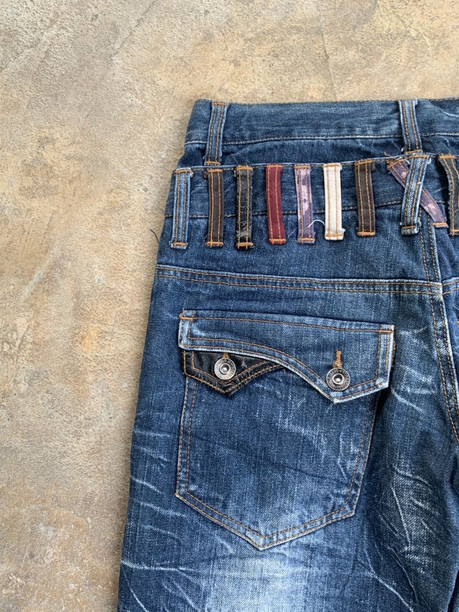 Japanese Brand × Kapital × Vintage NYLAUS DOUBLE WAIST RUSTY DISTRESSED DENIM🎌 Size US 29 - 9 Thumbnail