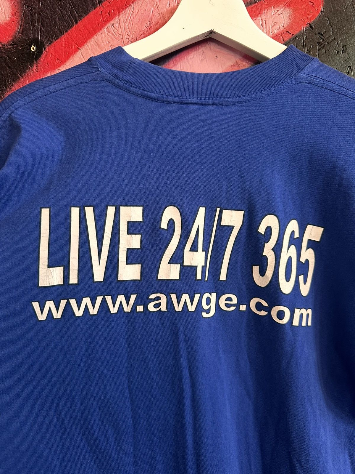 A$AP Rocky × AWGE AWGE Asap Rocky Live 24/7 365 Oversized T blue Size US M / EU 48-50 / 2 - 8 Thumbnail
