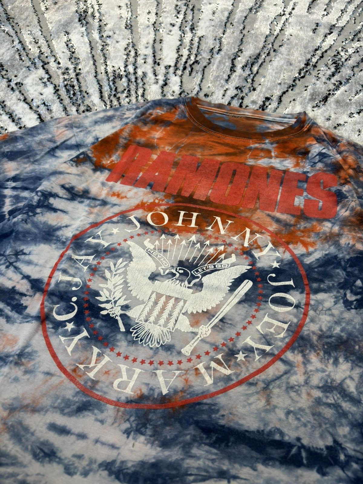 Band Tees 90s Tie Dye Single Stitch 'Ramones' T-Shirt Vintage Rare Size US XL / EU 56 / 4 - 2 Thumbnail