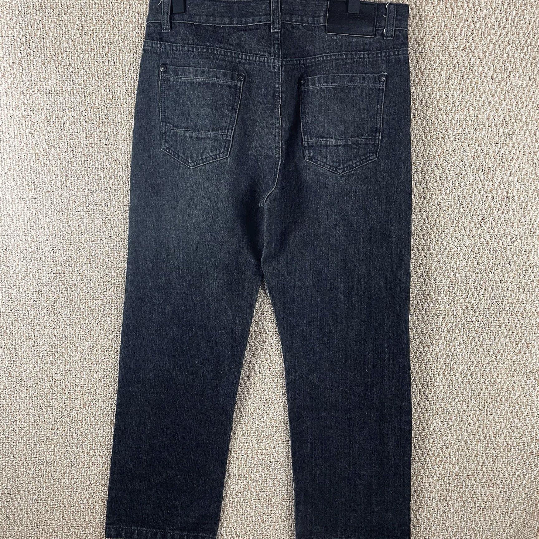 Southpole VINTAGE Southpole Jeans 36x30 Black Denim Grunge 5-Pocket Relaxed Wide-Leg Mens Jeans Size US 36 / EU 52 - 2 Thumbnail
