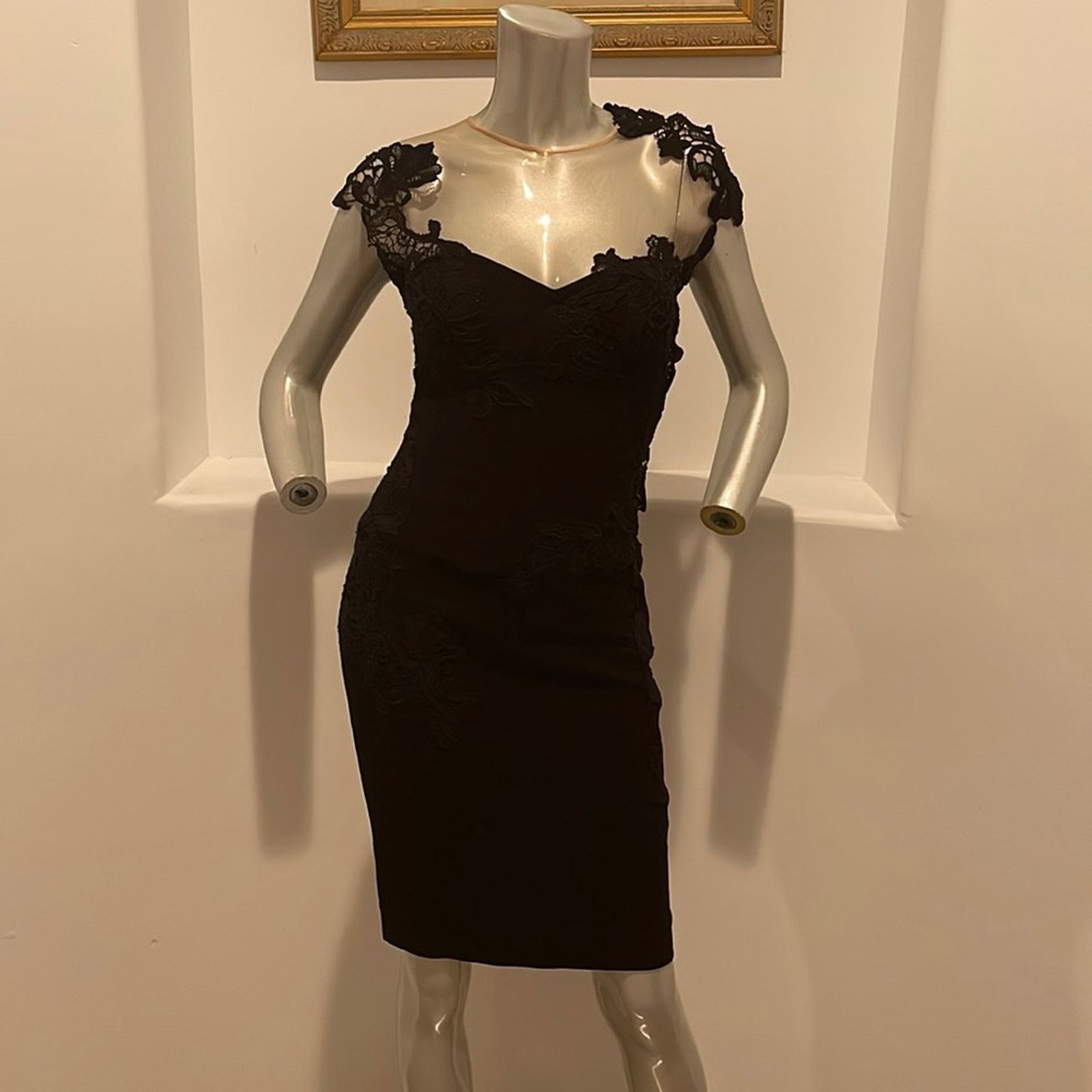 Ermanno Scervino ERMANNO SCERVINO Black Corset Dress Cocktail Designer IT42 Size M / US 6-8 / IT 42-44 - 1 Thumbnail