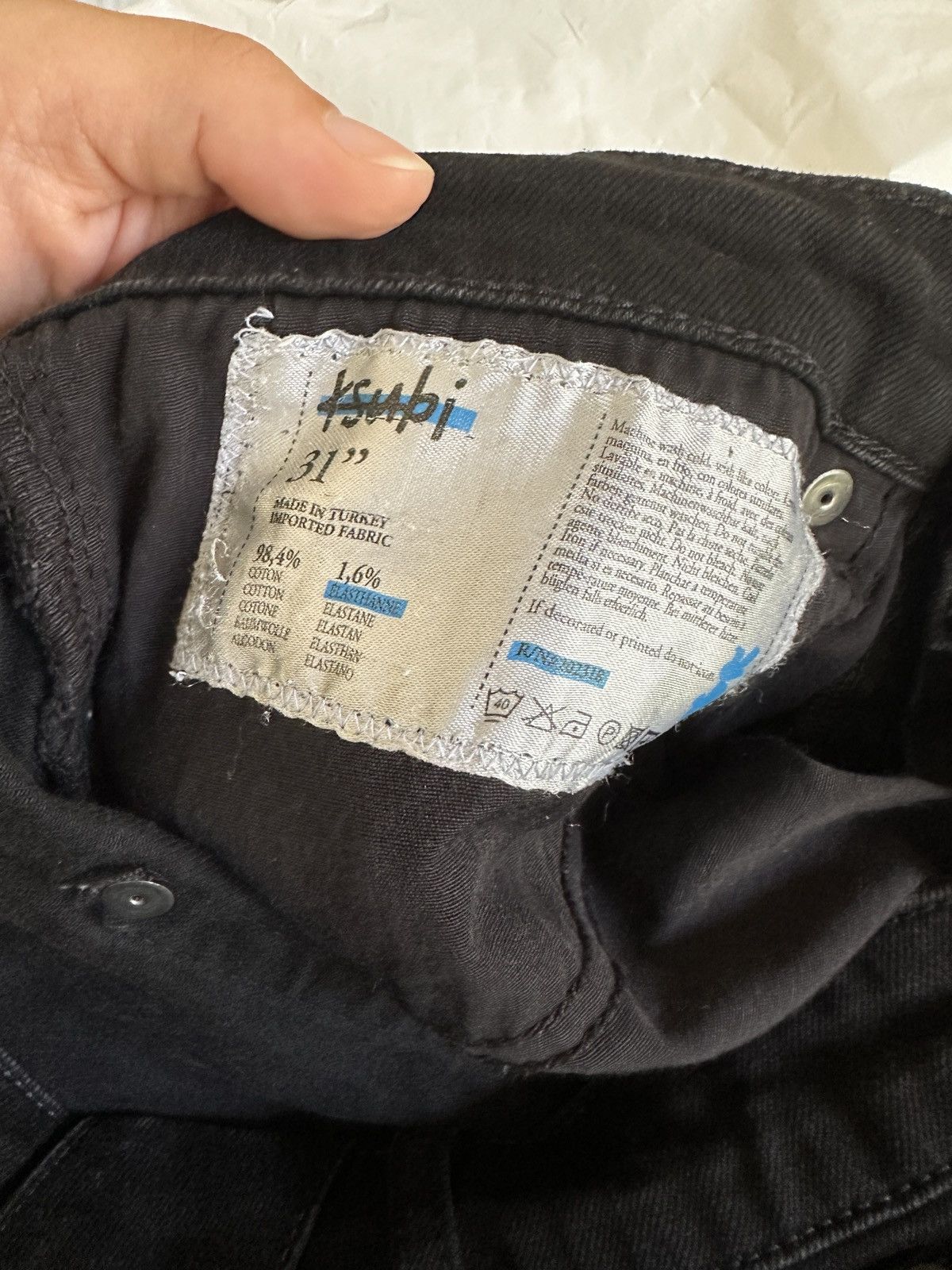 Ksubi Ksubi Black Chitch Laid Black Jeans size 31 Size US 31 - 11 Thumbnail