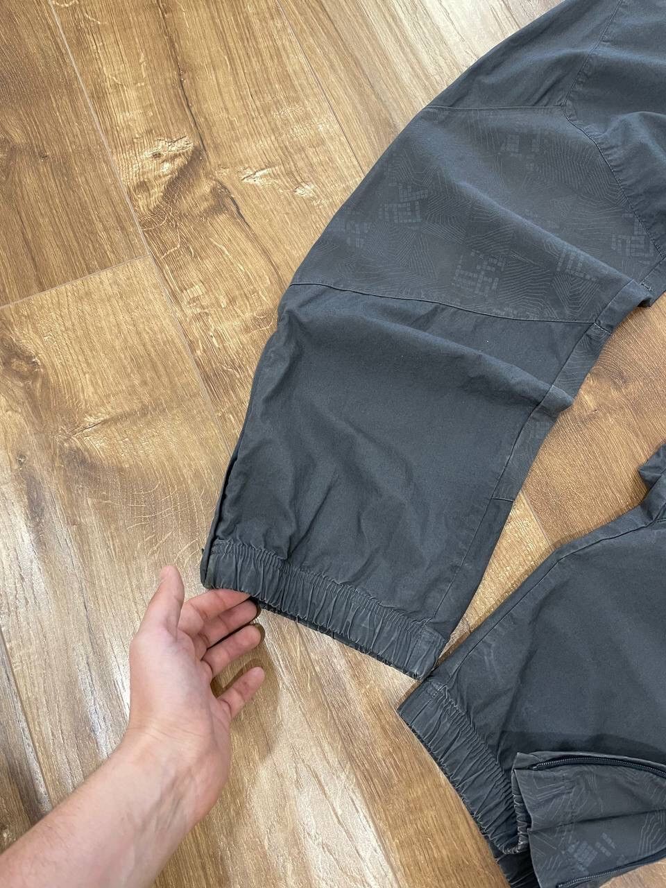 Nike × Vintage Vintage Nike Cargo Y2K Swoosh Drill Nylon Pants Joggers Size US 32 / EU 48 - 3 Thumbnail