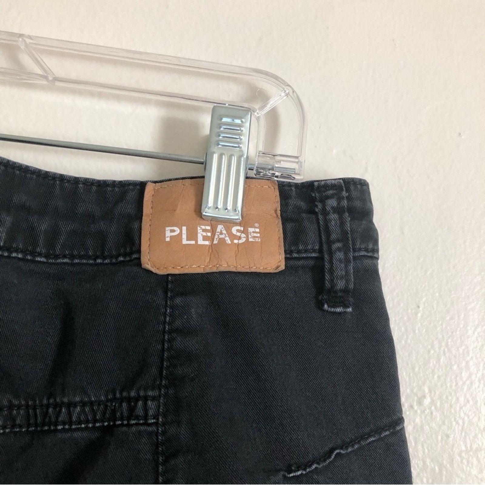 Other Please Made in Italy Black Denim Straight Leg Mid Rise Jeans Size 27" / US 4 / IT 40 - 8 Thumbnail
