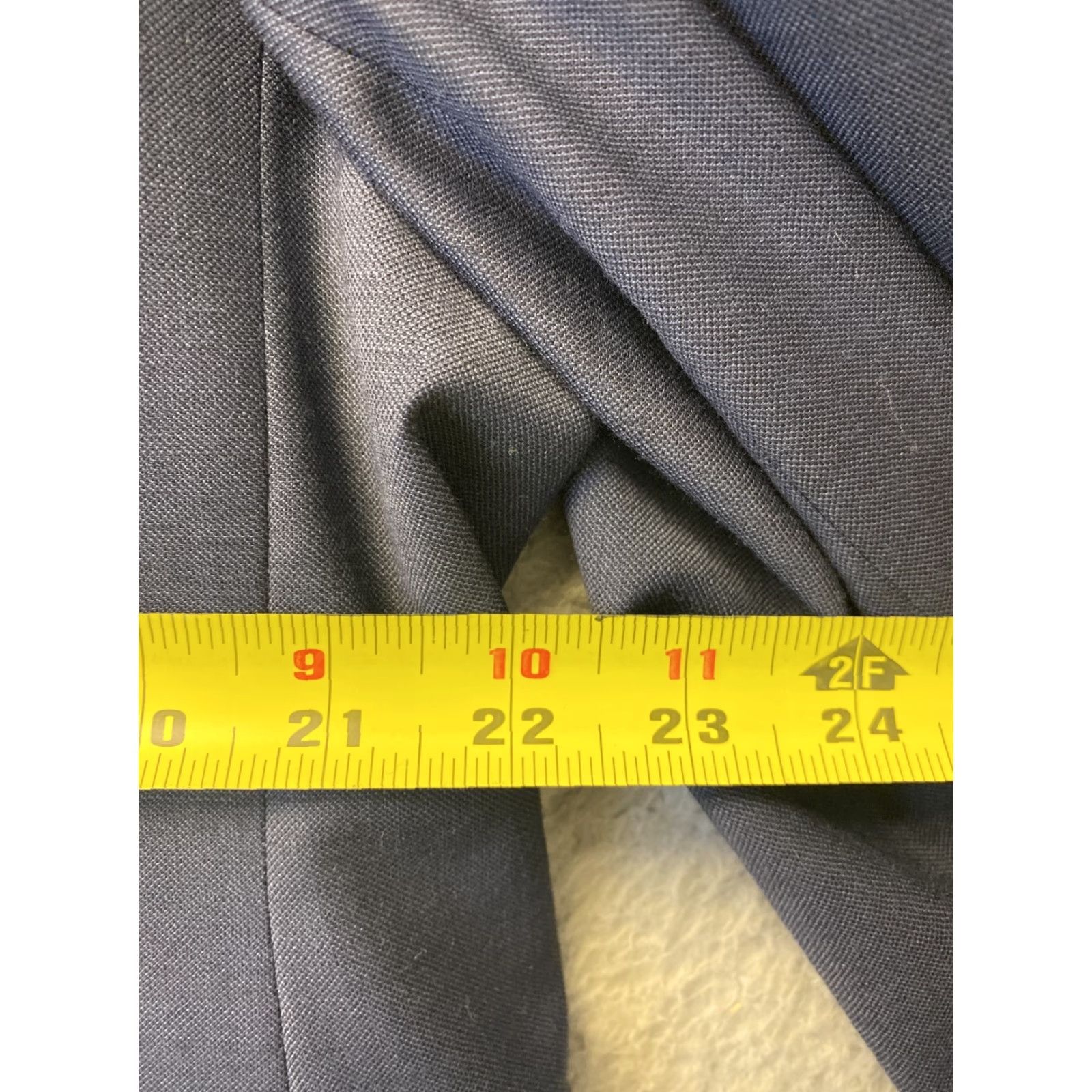 Tommy Hilfiger VINTAGE Tommy Hilfiger Suit Jacket BlazeNavy Blue 46R Wool Blend / 99-1 Men Blazer Wool Fall Spring Winter Size 46R - 6 Thumbnail