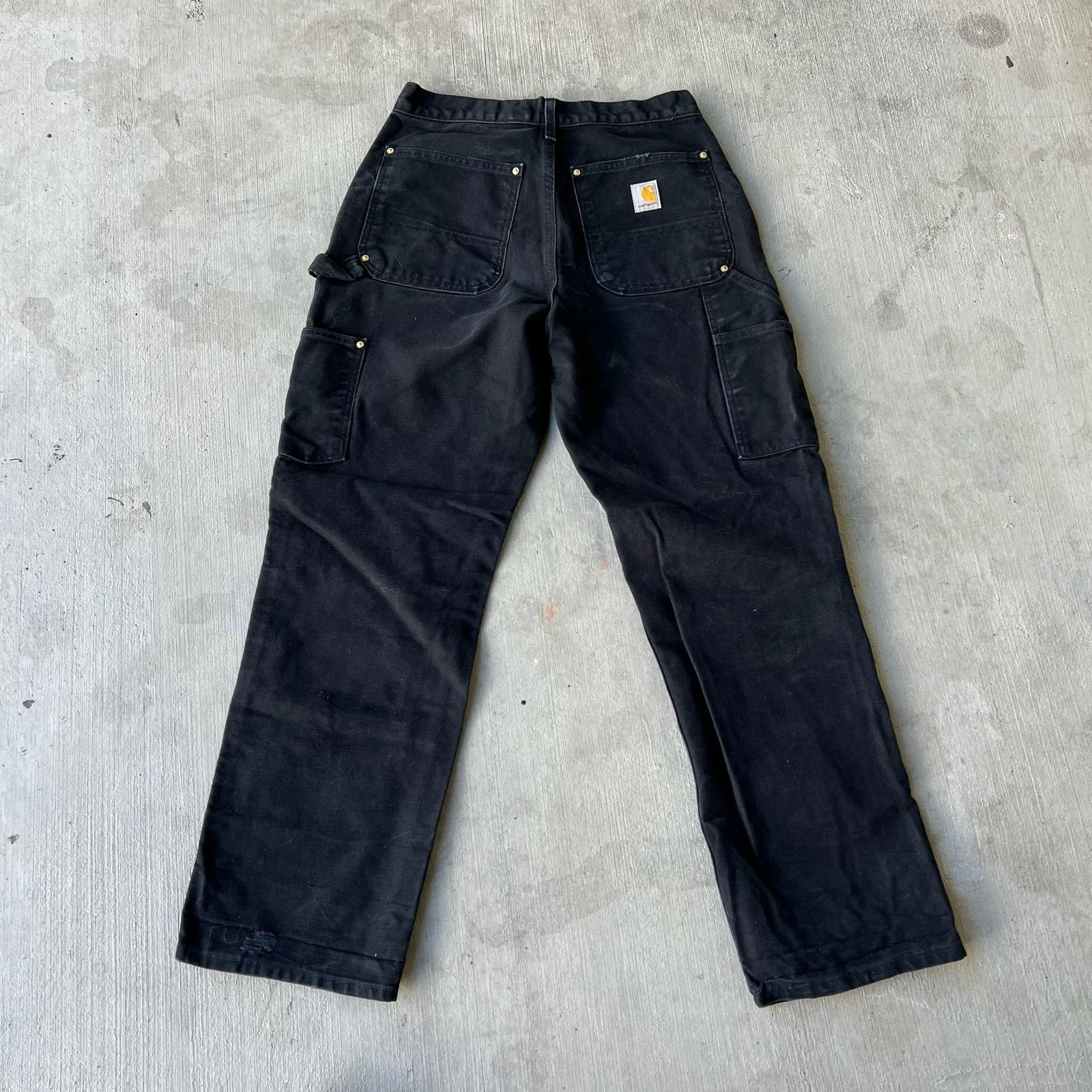 Carhartt × Vintage Carhartt black double knee work wear carpenter pants Size US 31 - 6 Thumbnail