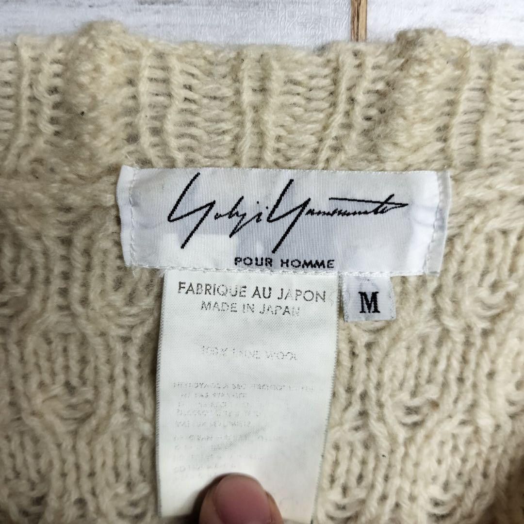 Yohji Yamamoto yohji yamamoto pour homme cable knit Size US M / EU 48-50 / 2 - 6 Thumbnail