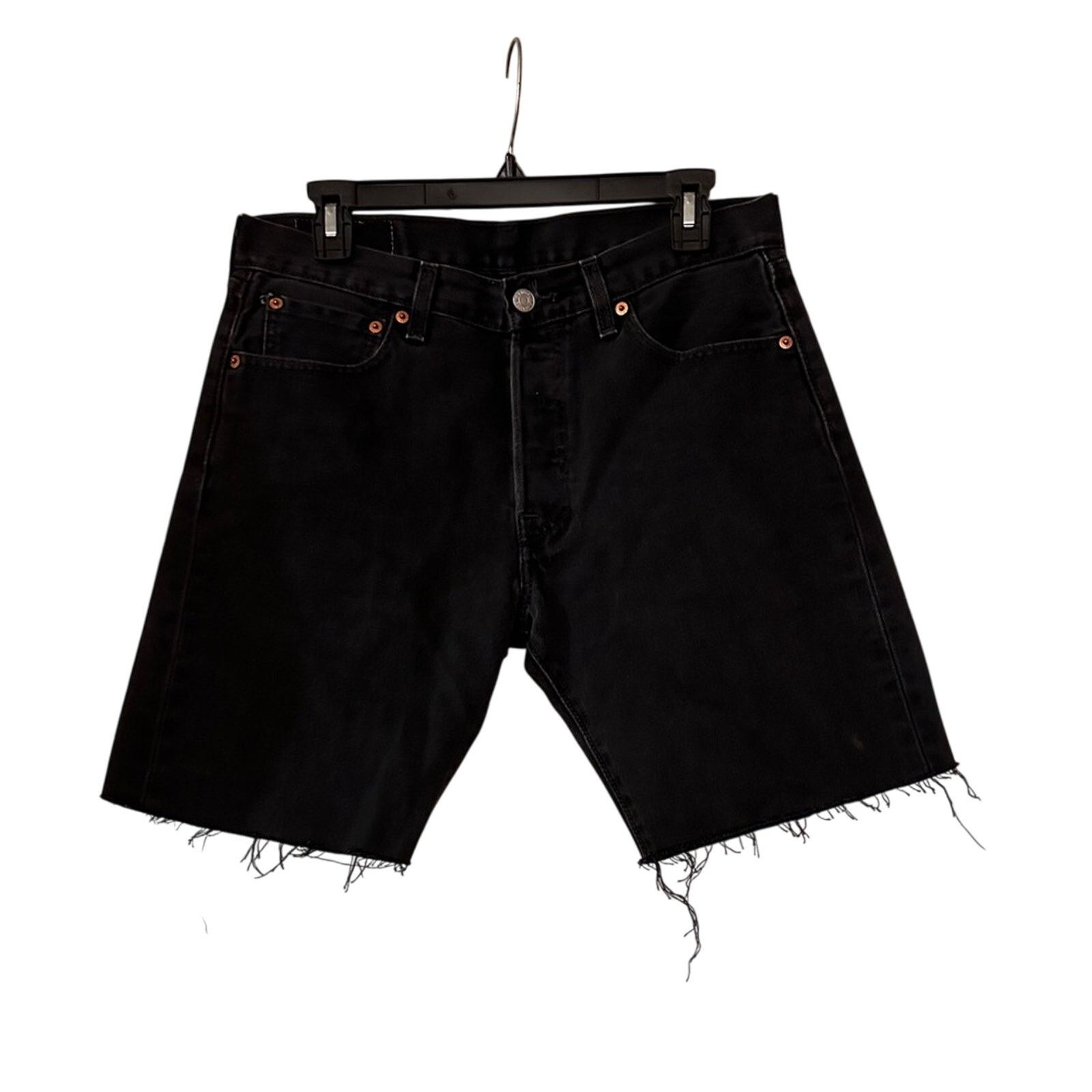 ERL × Levi's New ERL x Levis 501 Distressed Denim Shorts Size 30