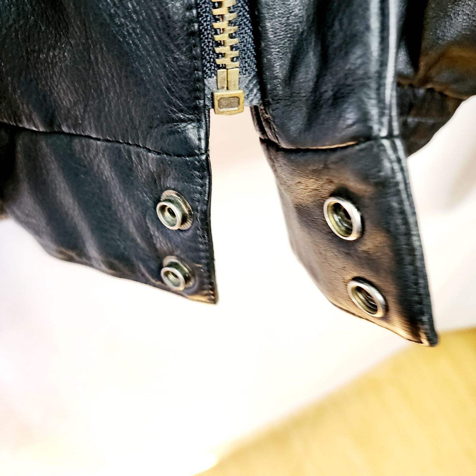 Reed Vintage Reed Men's Bomber Black Leather Jacket 90's Size US M / EU 48-50 / 2 - 9 Thumbnail
