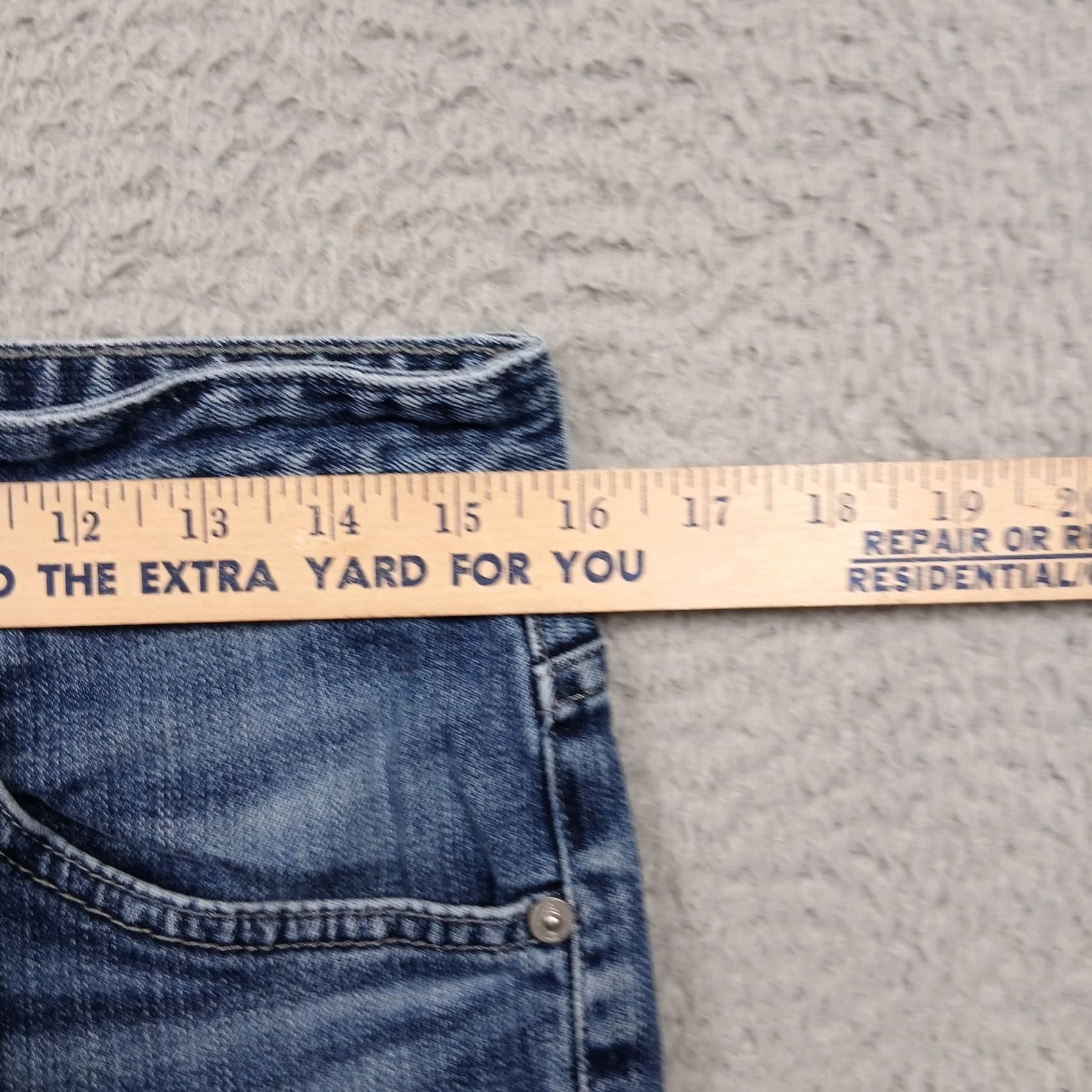 Vintage AG Adriano Goldschmied The Ives Jeans Men's 31x34 Blue Denim Modern Athletic Fit Regular Straight Pocket Cotton Blend Mens Jeans Blue Size US 31 - 5 Thumbnail