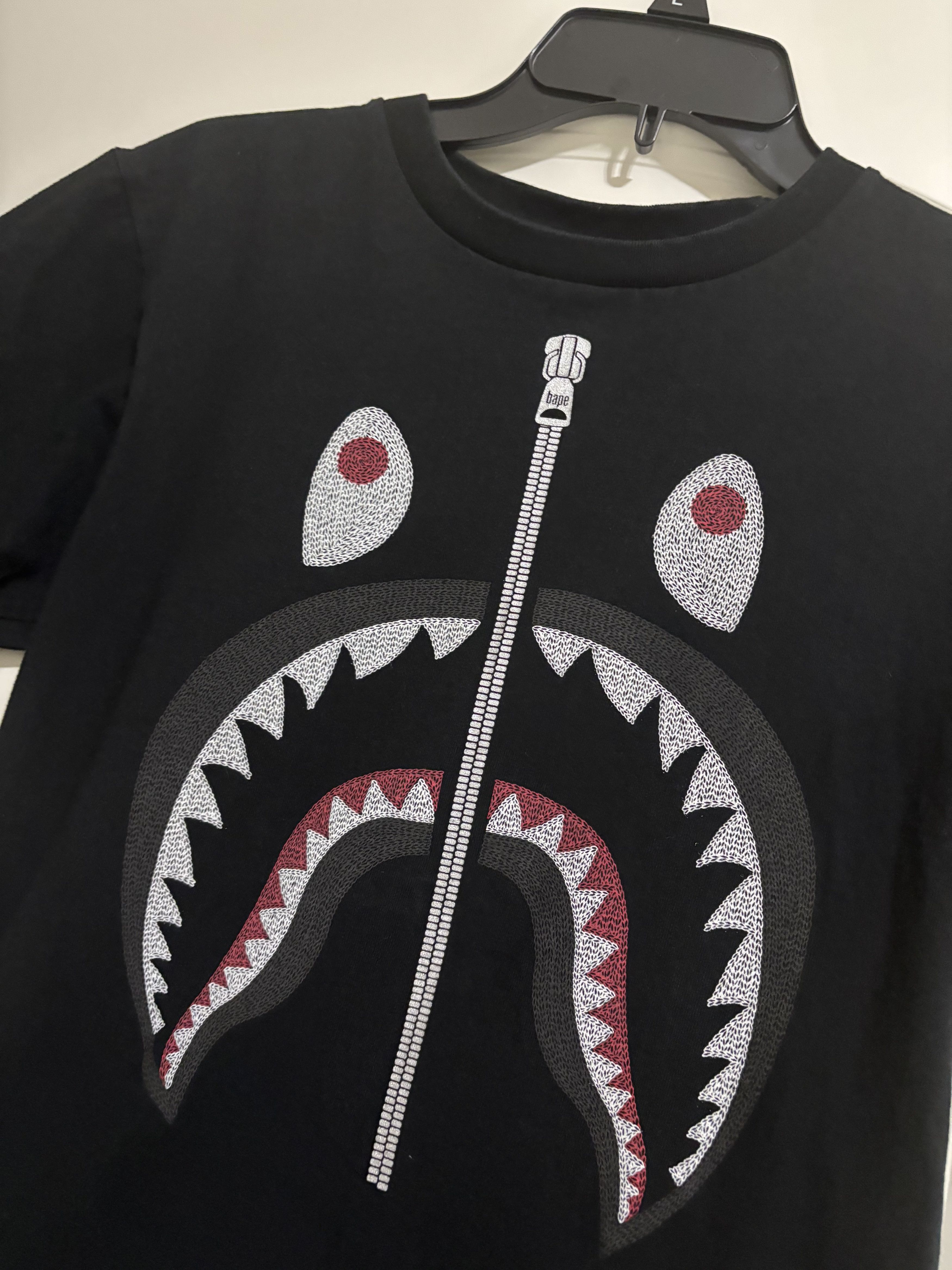 Bape bape shark tee Size US S / EU 44-46 / 1 - 2 Thumbnail
