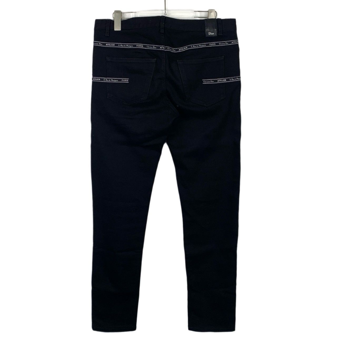 Dior Dior Black Cotton Logo-Tape Straight Jeans (Size 30) Size US 30 / EU 46 - 8 Thumbnail