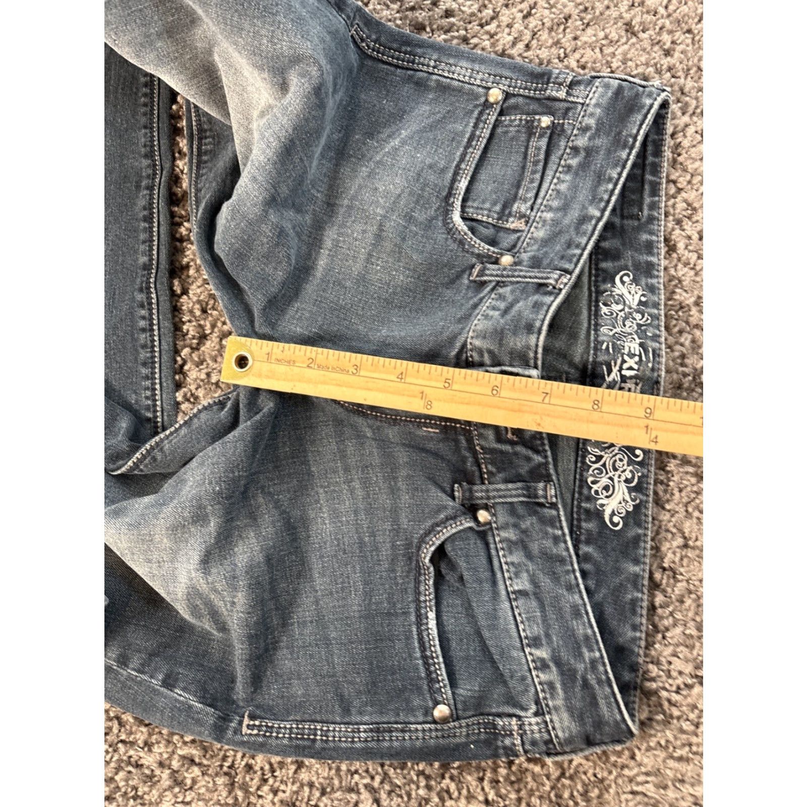 Express Express Stella Jeans Womens Boot Cut Dark Wash 30x31 4 90s City Preppy Denim Blue Size 27" / US 4 / IT 40 - 5 Thumbnail