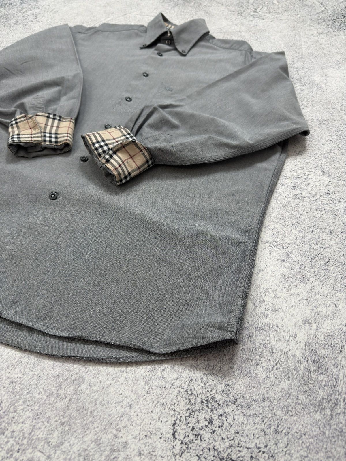 Burberry VINTAGE BURBERRY BUTTON UP LONG-SLEEVE SHIRT Size US XL / EU 56 / 4 - 3 Thumbnail