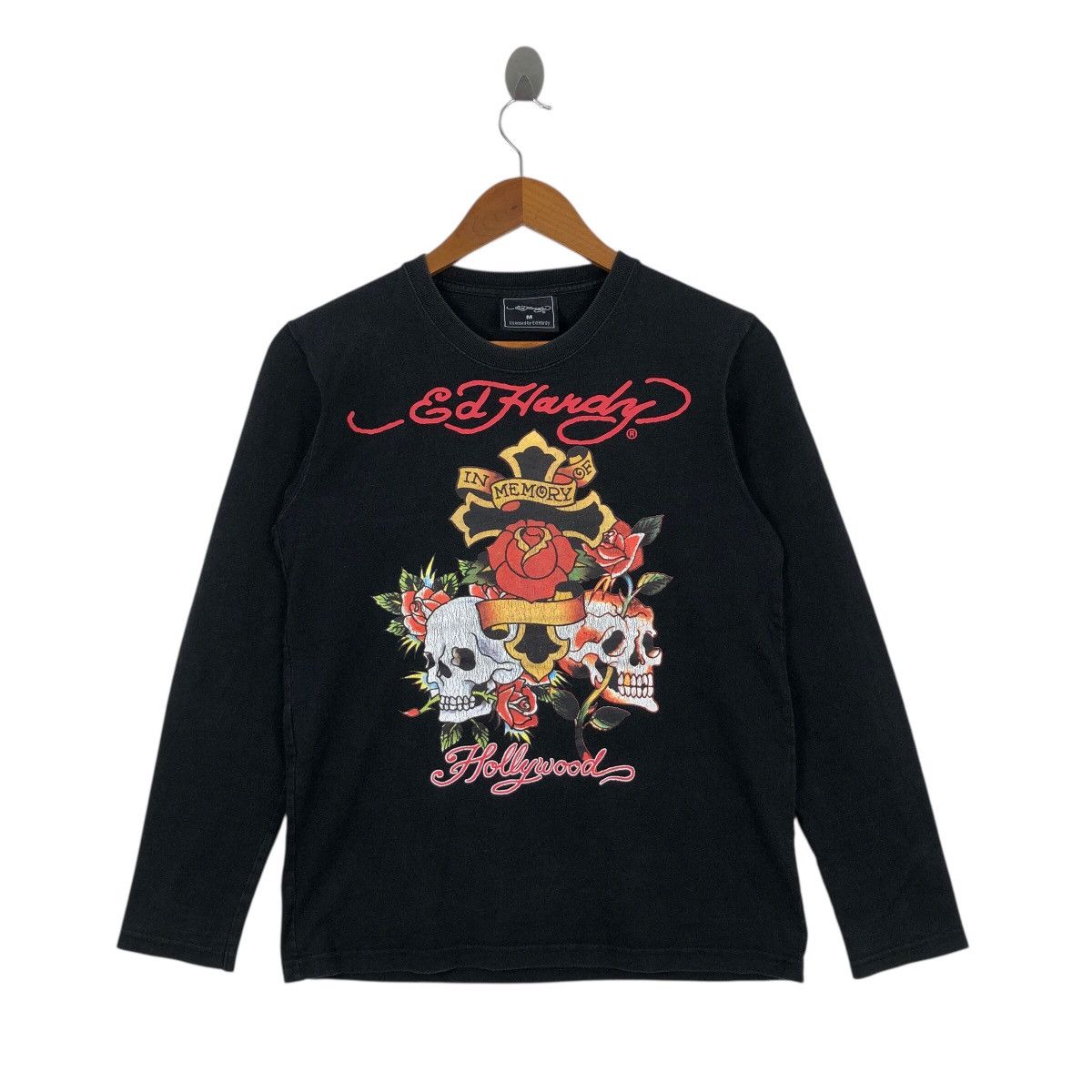 Ed Hardy Y2K Ed Hardy Hollywood Long Sleeve T-Shirt Size US M / EU 48-50 / 2 - 1 Thumbnail