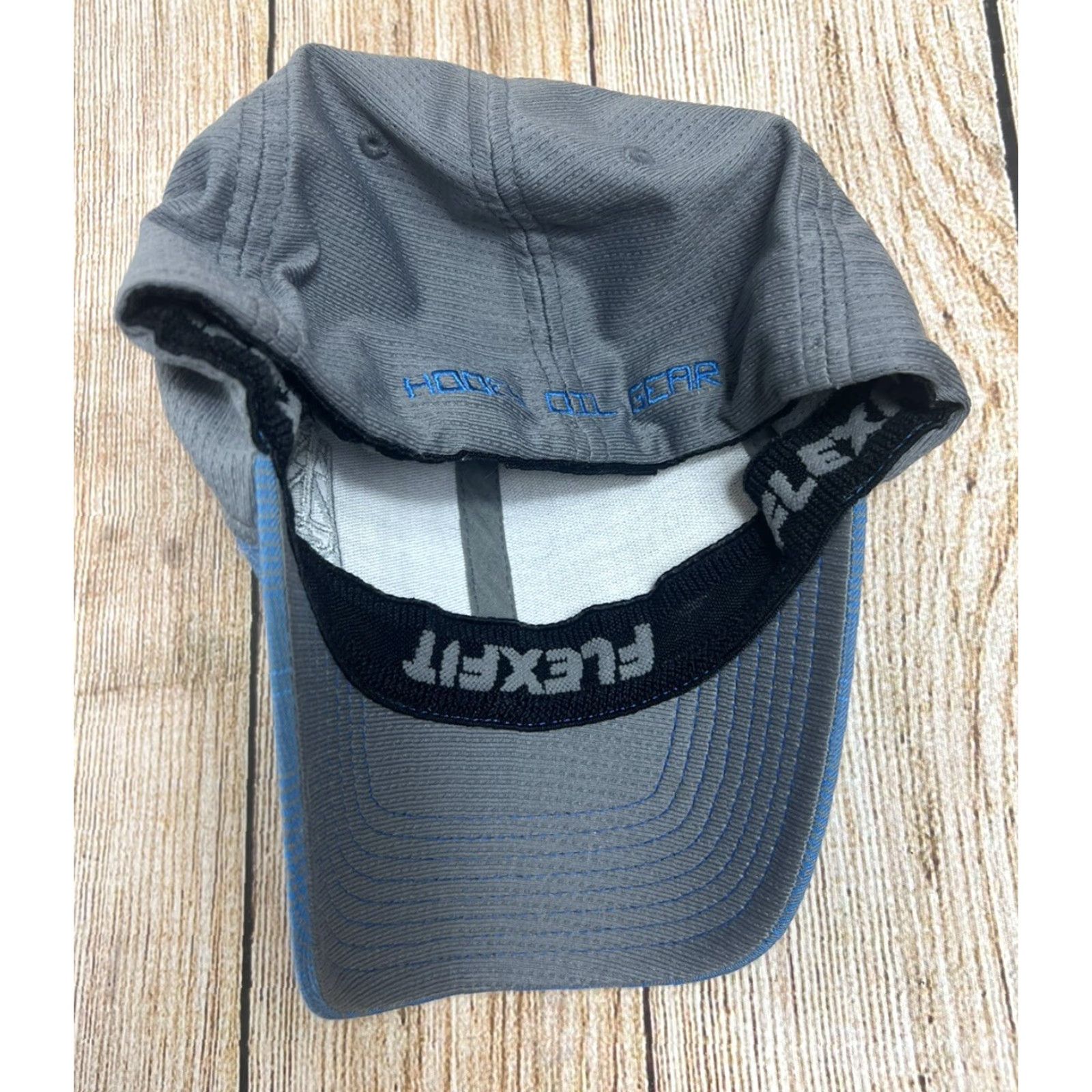 Vintage Hooey Western Oil Gear Flex Fit Blue Hat Size Small-Medium Men's Baseball Cap Breathable Polyester Solid 90s Western Theme Size ONE SIZE - 3 Thumbnail
