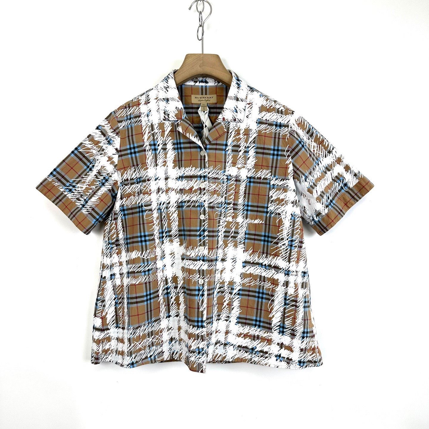Burberry Burberry Classic Check Graffiti Short Sleeve Size XS / US 0-2 / IT 36-38 - 1 Thumbnail