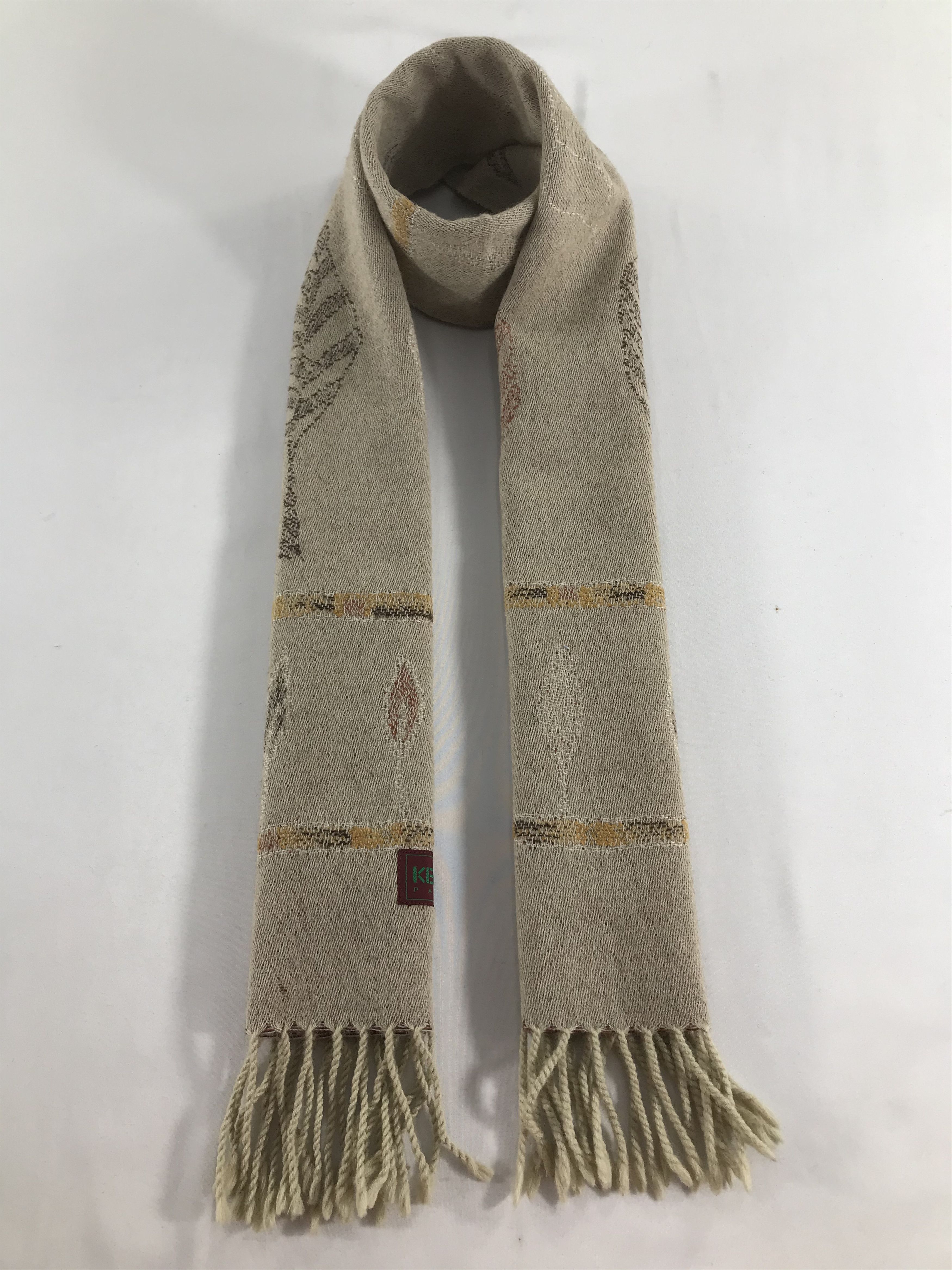 Kenzo Kenzo Wool Scarf Muffler Neckwear V515 Size ONE SIZE - 1 Thumbnail