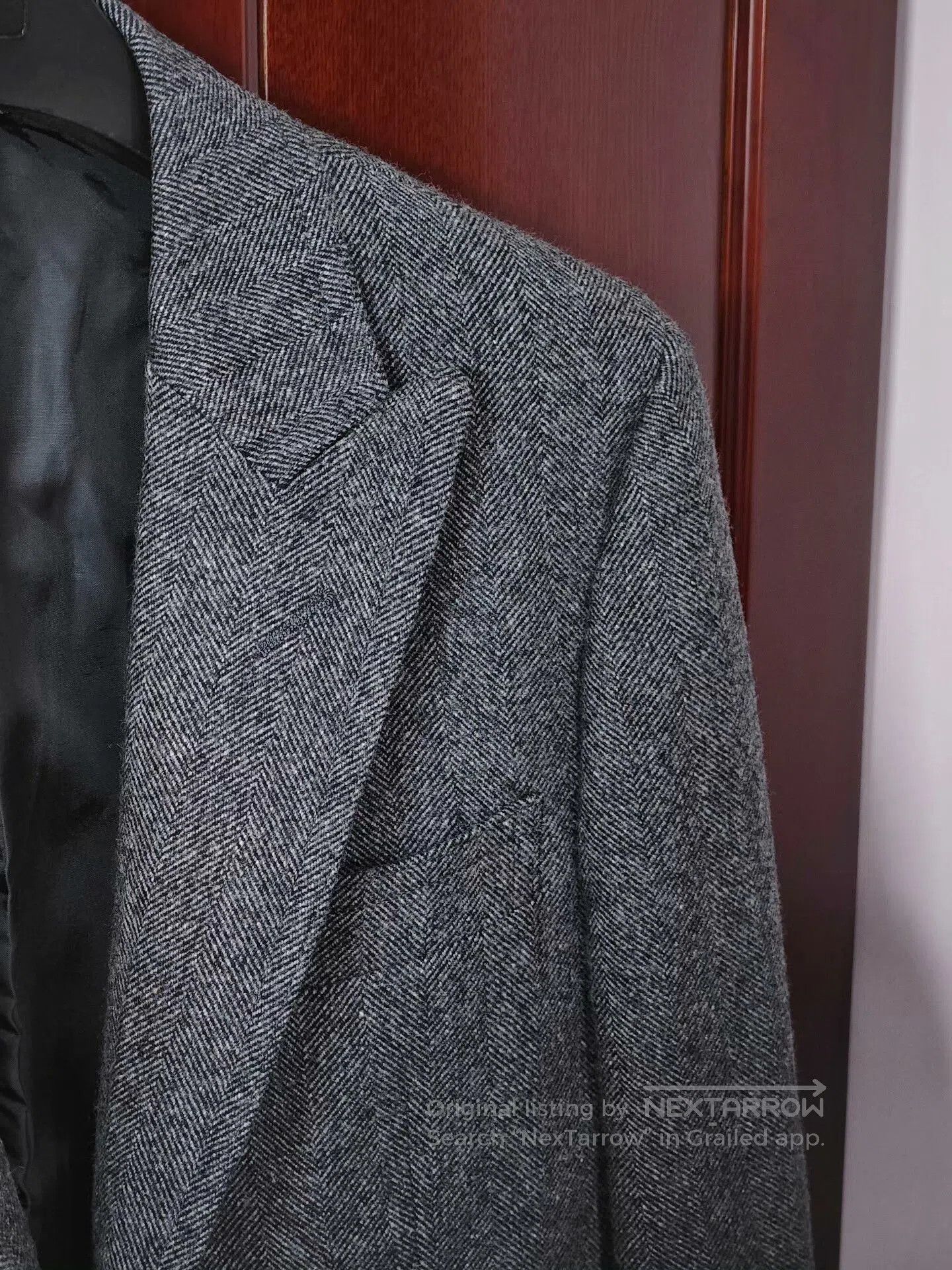 Japanese Brand Custom Gray Tweed Wool Polo Coat. Size US M / EU 48-50 / 2 - 2 Thumbnail