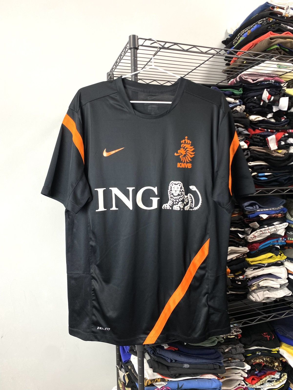 Nike × Vintage Vintage Nike Netherlands 00’s Soccer Football Jersey Size US L / EU 52-54 / 3 - 1 Thumbnail
