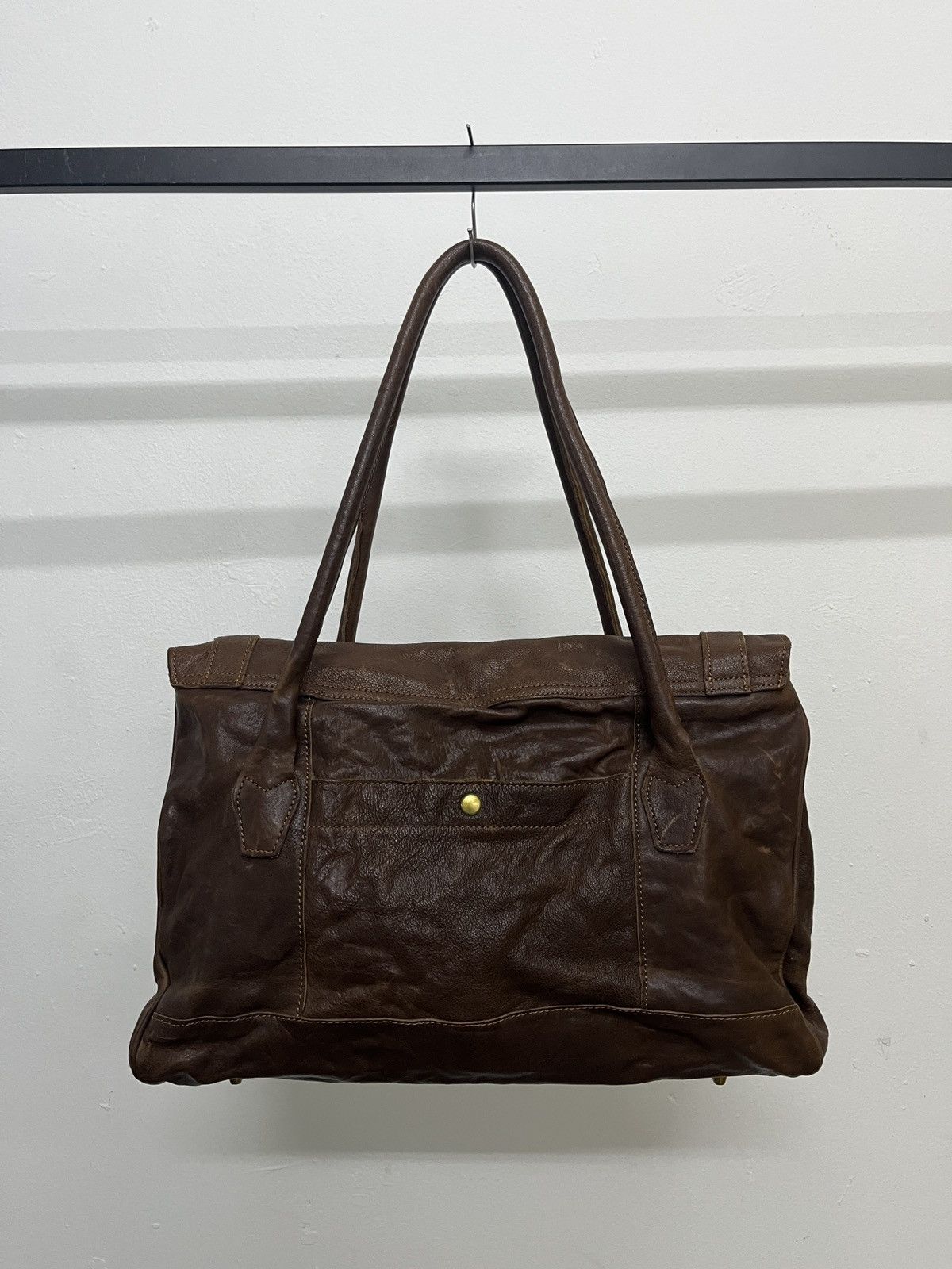 Leather Leather Birkin Japanese Brand 1 Metre Carre Cowhide Bag Size ONE SIZE - 3 Thumbnail