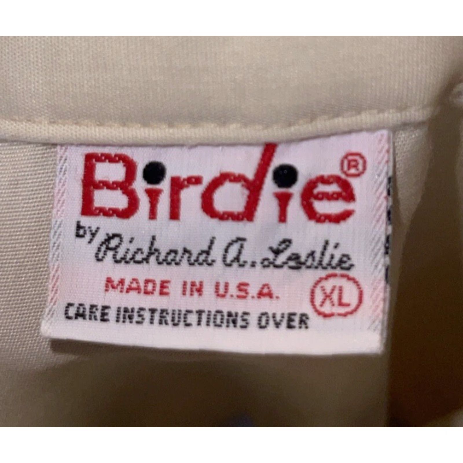 Vintage VINTAGE Birdie By Richard A Leslie Jacket Golf Men’s XL Cream Tan USA Size US XL / EU 56 / 4 - 5 Thumbnail