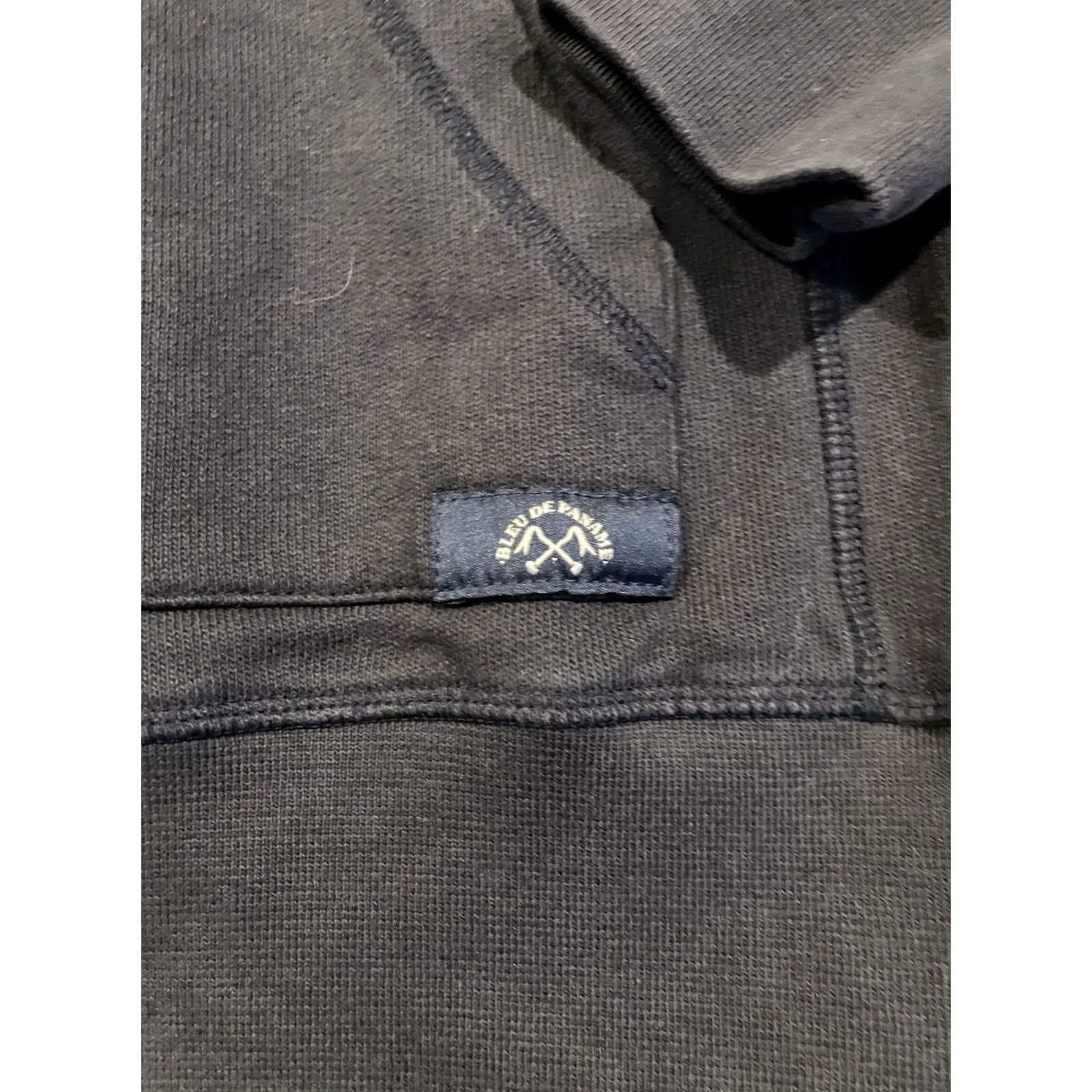 Bleu De Paname Bleu De Paname BLEU Pullover Hoodie France Blue Medium Men's RARE Made Size US M / EU 48-50 / 2 - 2 Thumbnail