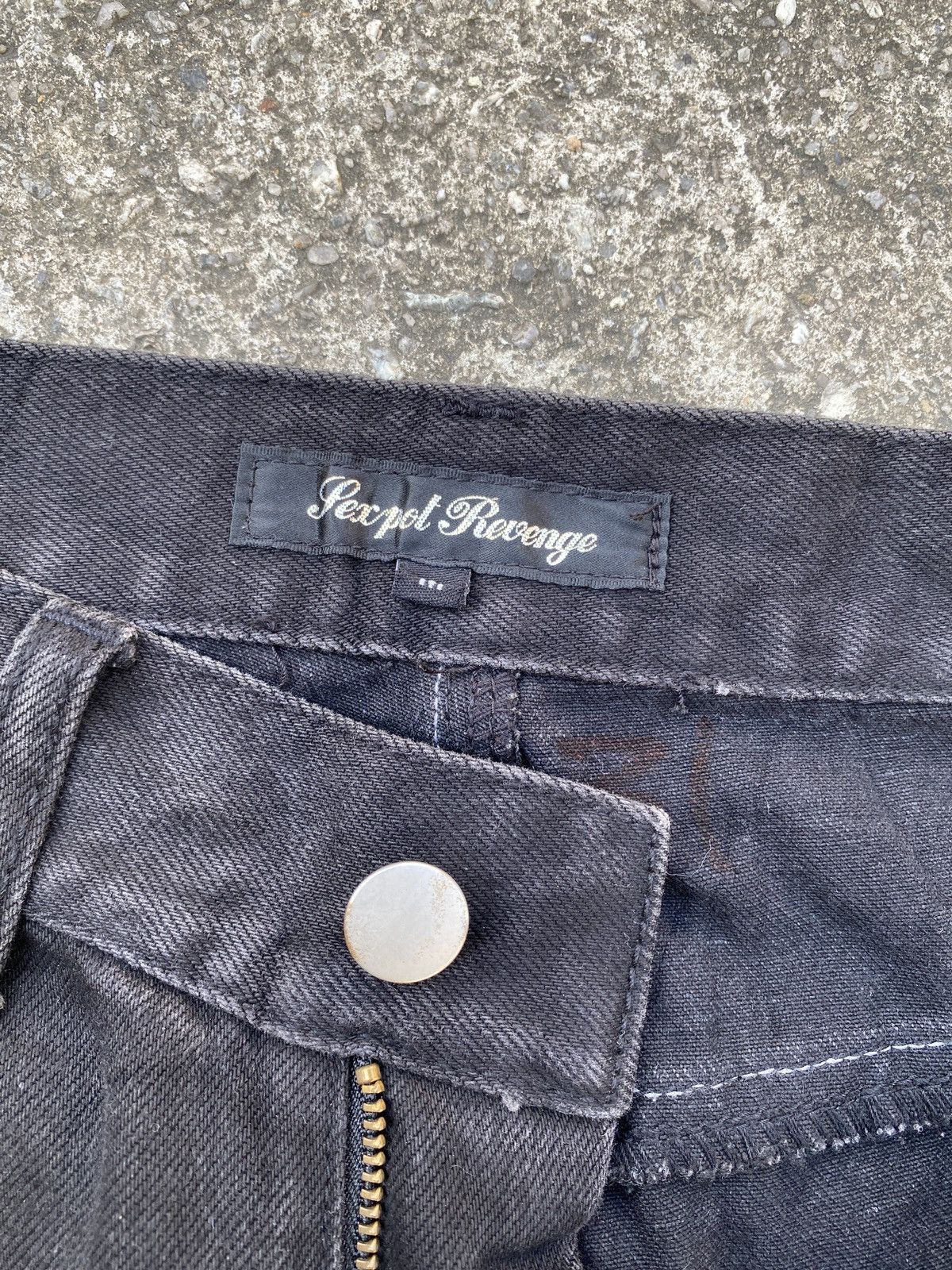 Japanese Brand Sex Pot Revenge Studded Distressed Design Denim Size US 30 / EU 46 - 18 Thumbnail